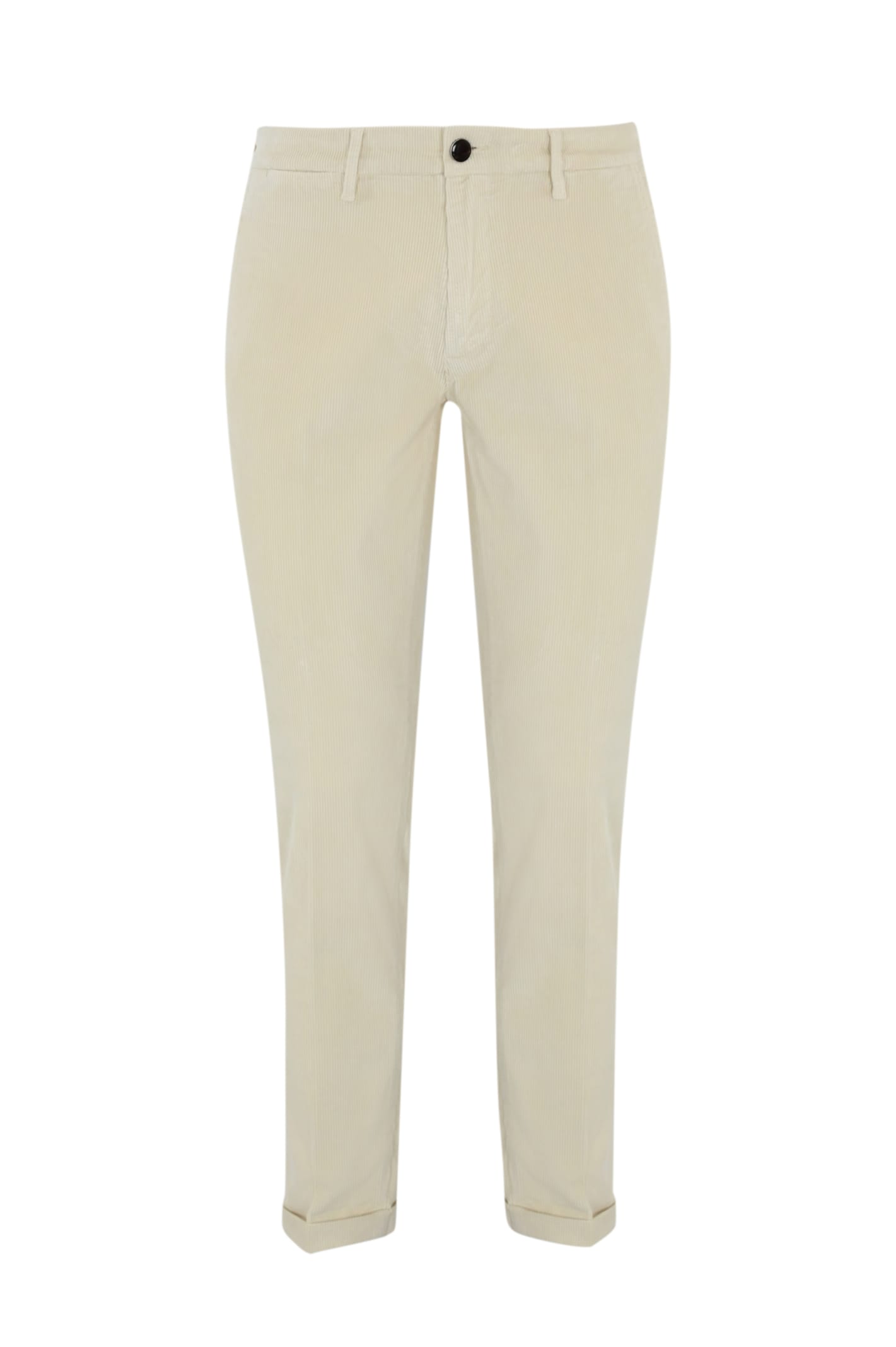 Shop Re-hash Mucha Chino Trousers In Corduroy In White