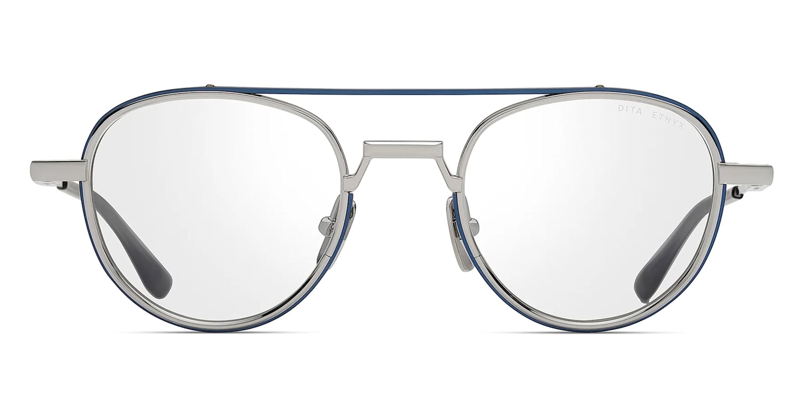 Dita Ethyx- Blue Iron / Silver Rx Glasses In Multi
