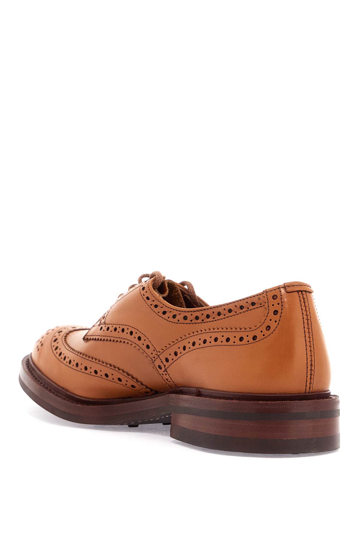 Shop Tricker's Bourton Derby Bro In Acorn Antique (orange)