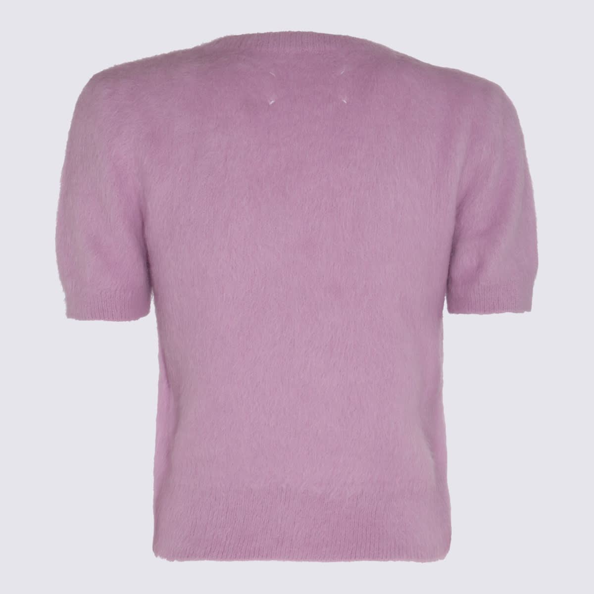 Shop Maison Margiela Lilac Wool Blend T-shirt