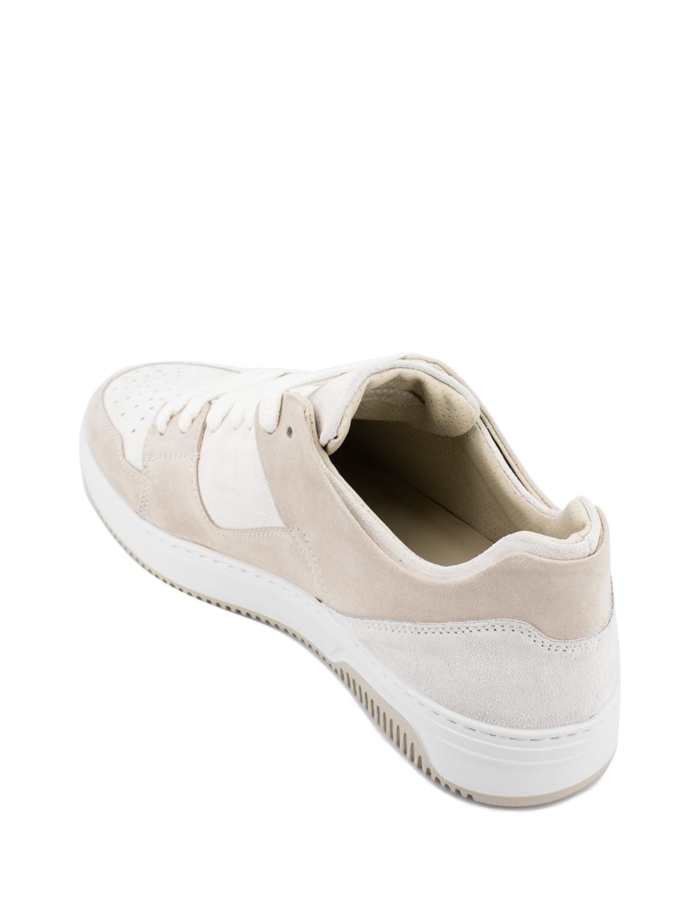 Shop Eleventy Sneakers In Sand And White