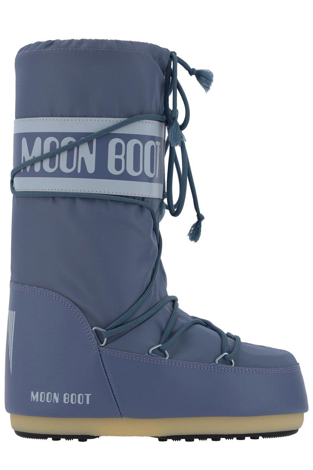 Icon Logo Printed Lace-up Boots