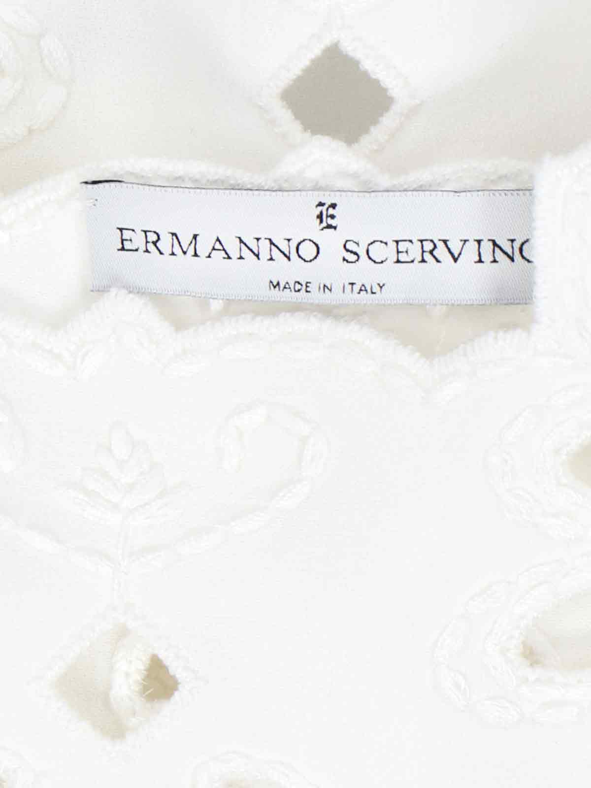 Shop Ermanno Scervino Sangallo Top In White
