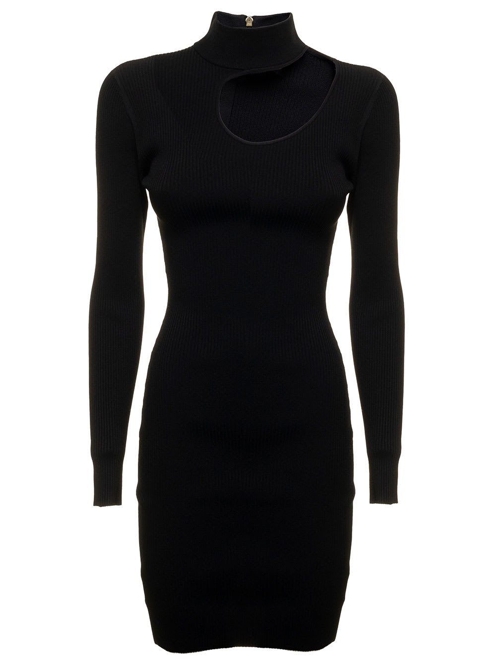 MICHAEL Michael Kors Black Recycled Viscose Dress With Cut Out Detail M Michael Kors Woman