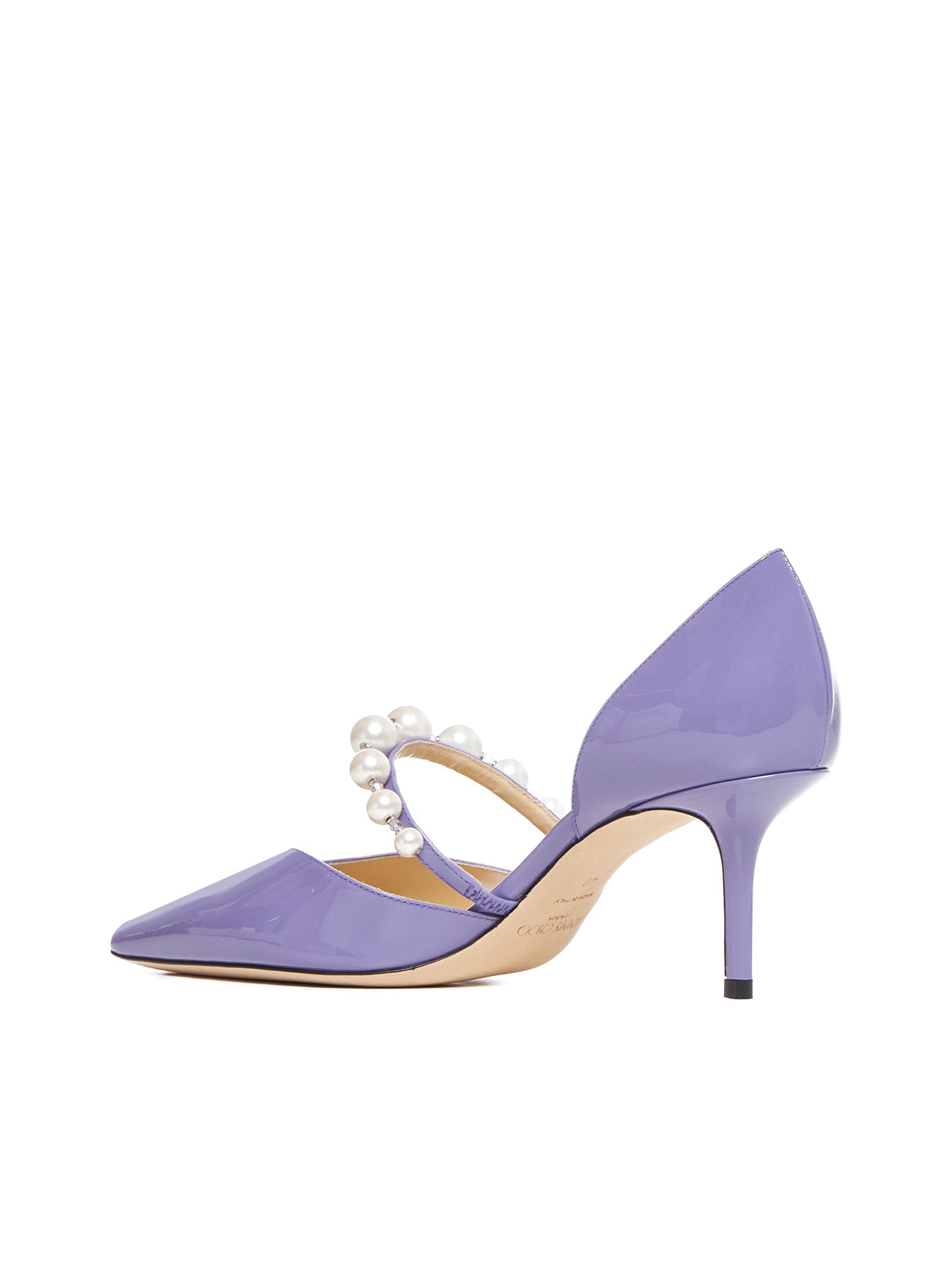 Shop Jimmy Choo High-heeled Shoe In Tanzanitewhite