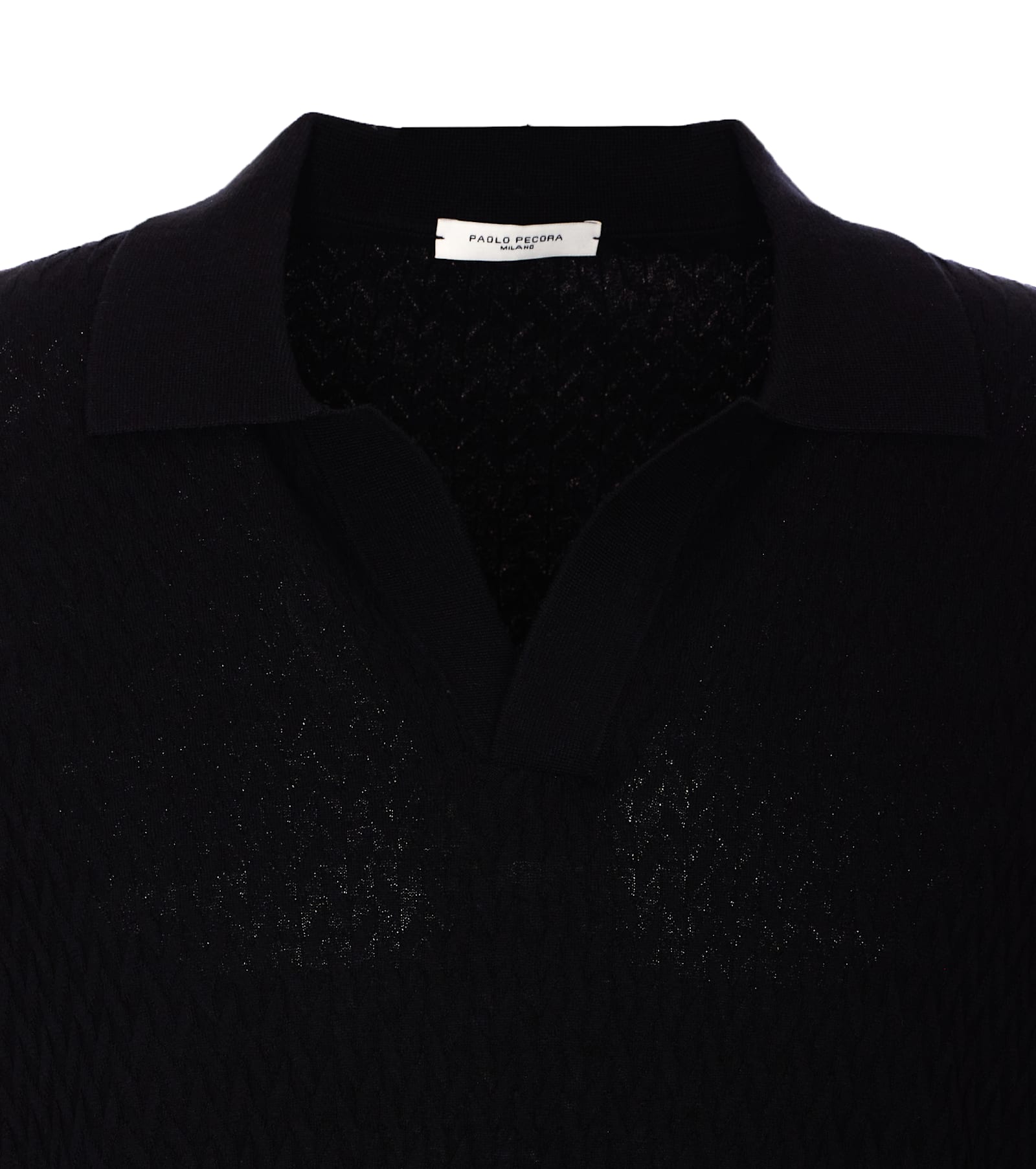 Shop Paolo Pecora Polo In Black