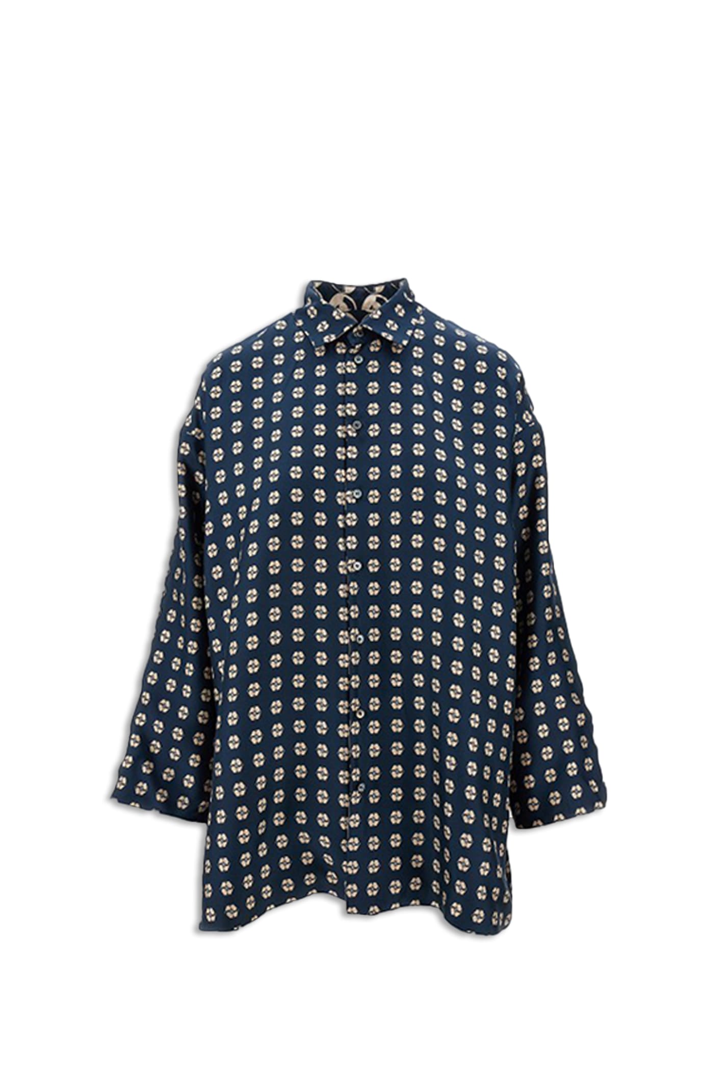 Shop 's Max Mara Timeshirt Shirt In Navy-beige