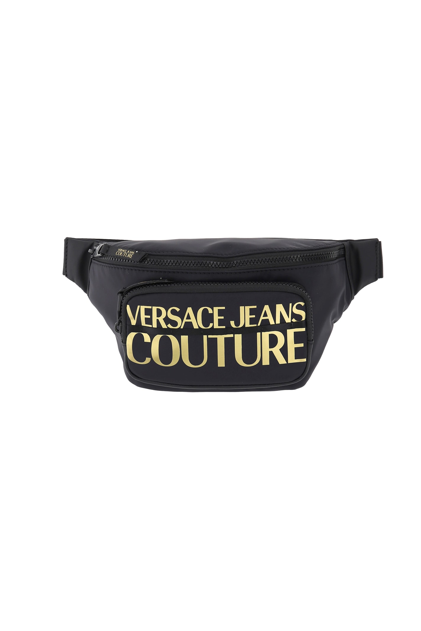 Versace Jeans Couture Bags Range Logo Couture - Sketch 8 Nylon Liscio In Black/gold