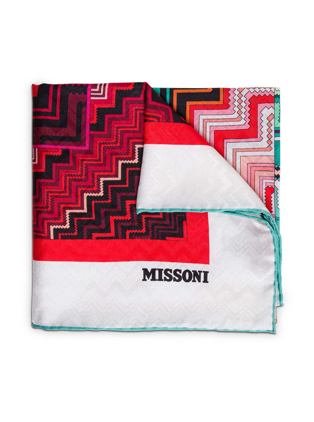 Missoni Multicolor Silk Scarf With Logo
