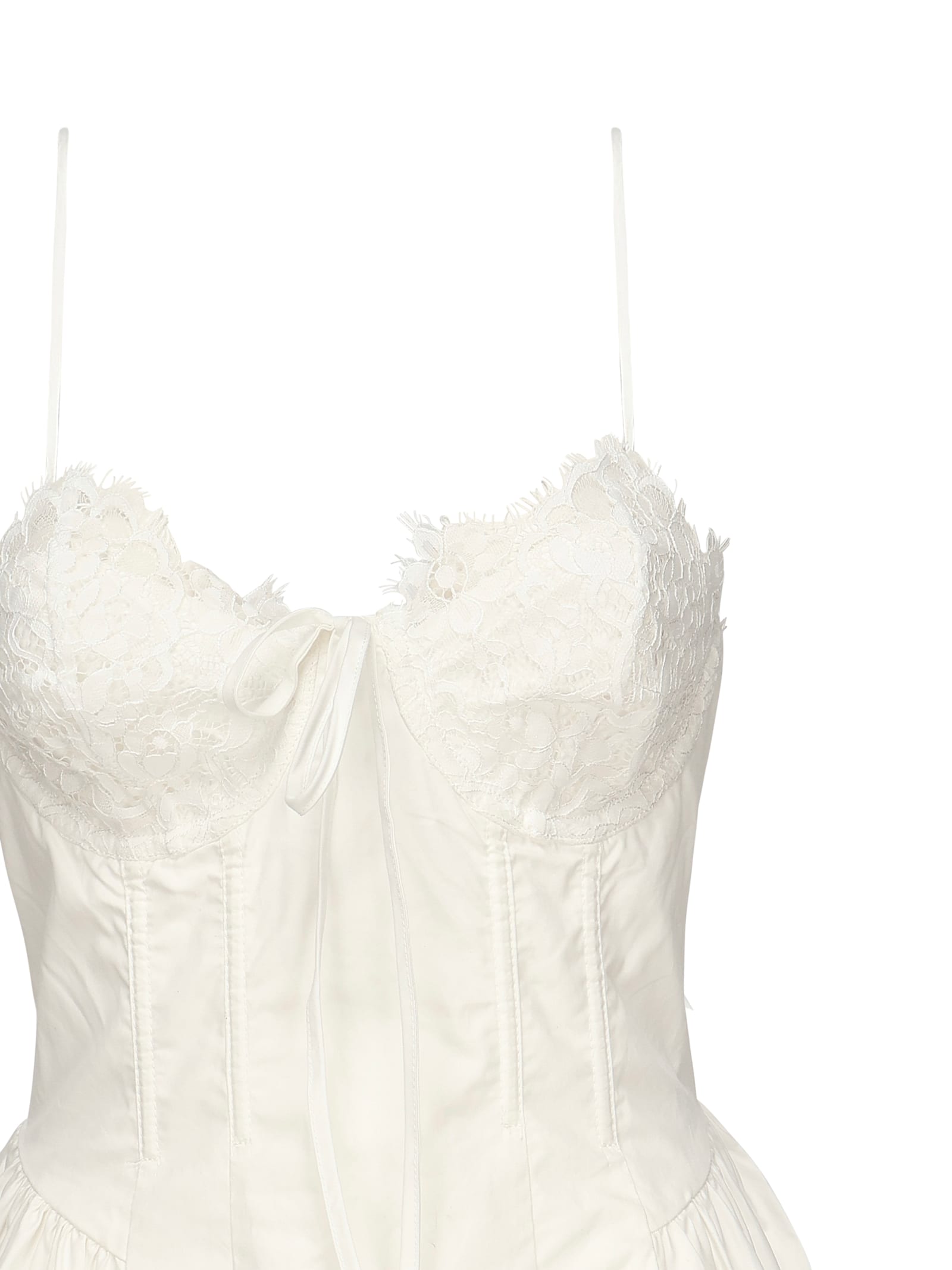 For Love & Lemons Shae Mini Dress In White
