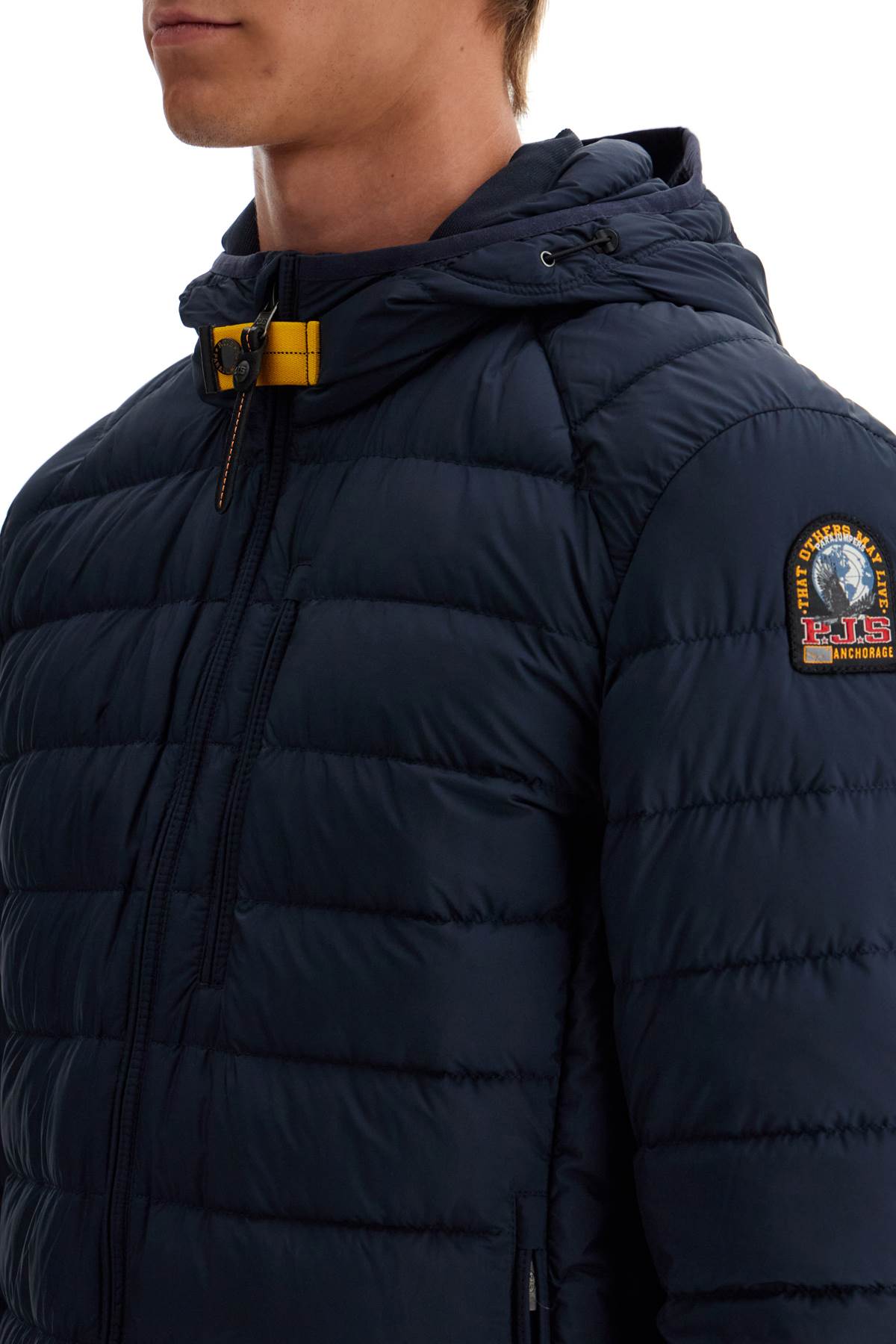 Shop Parajumpers Last Minute Light Down Jacket In Blue Navy (blue)