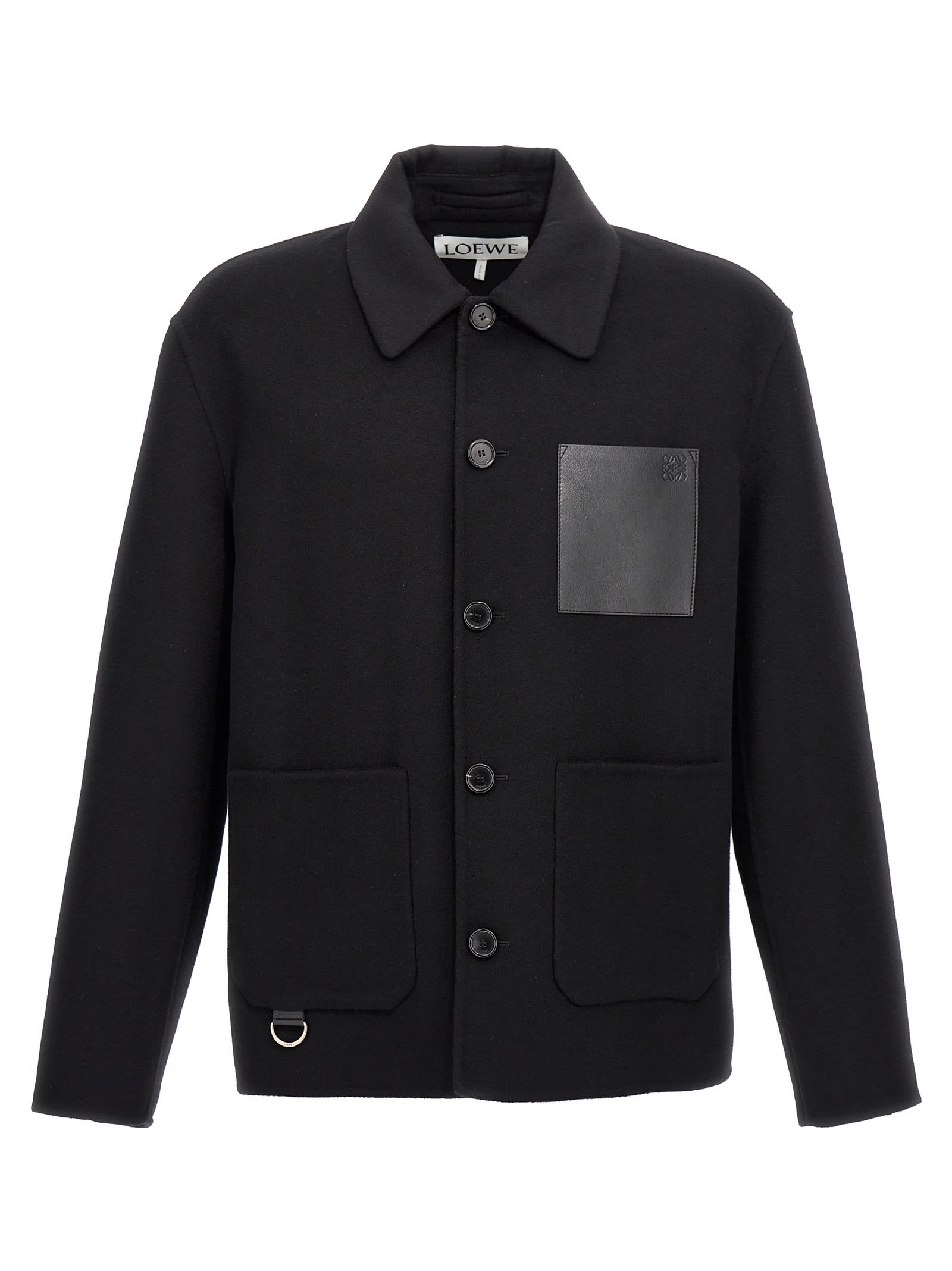 Shop Loewe Workwear Jacket In Black