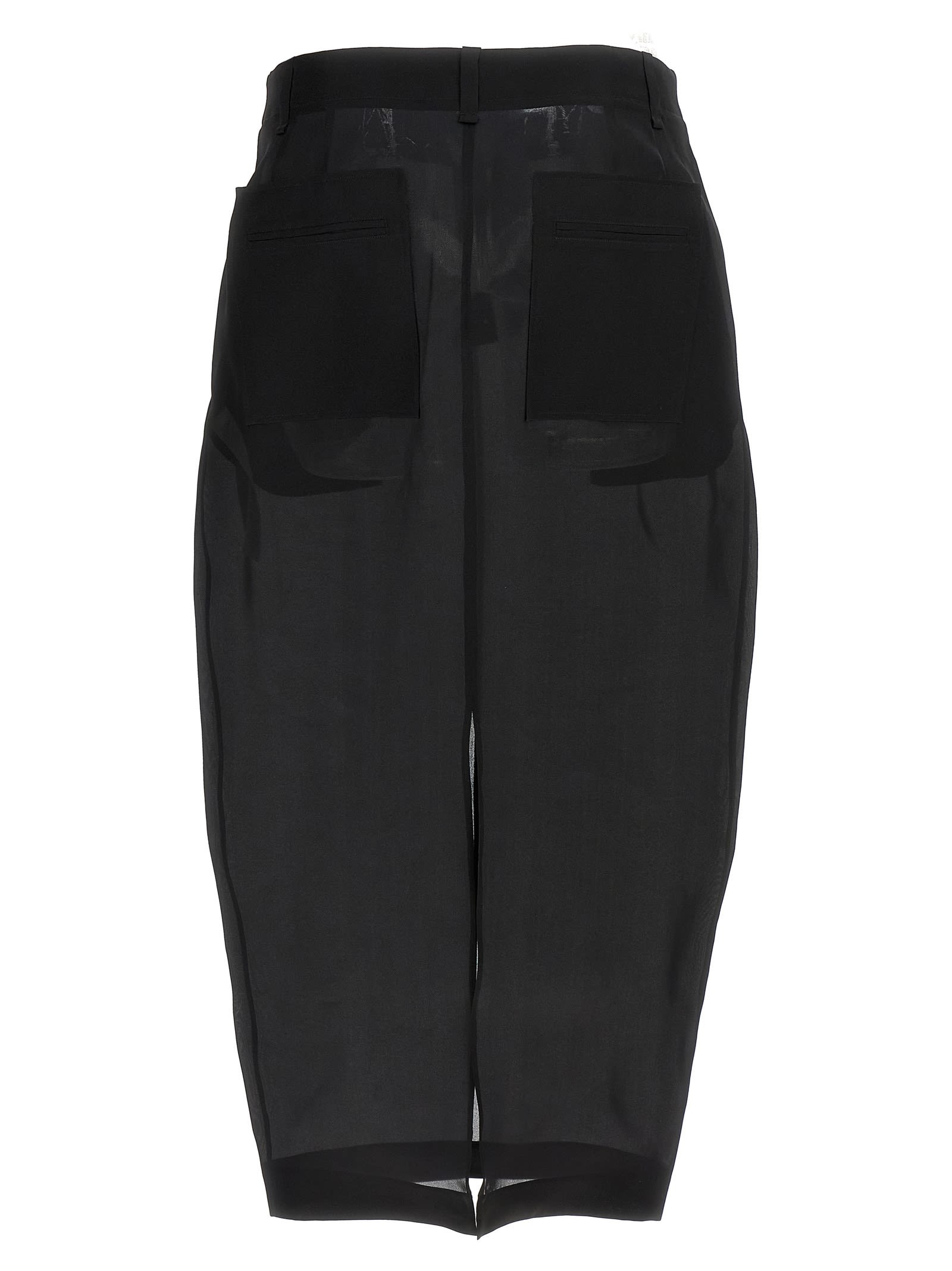 Khaite Lucian Maxi Silk Skirt In Black