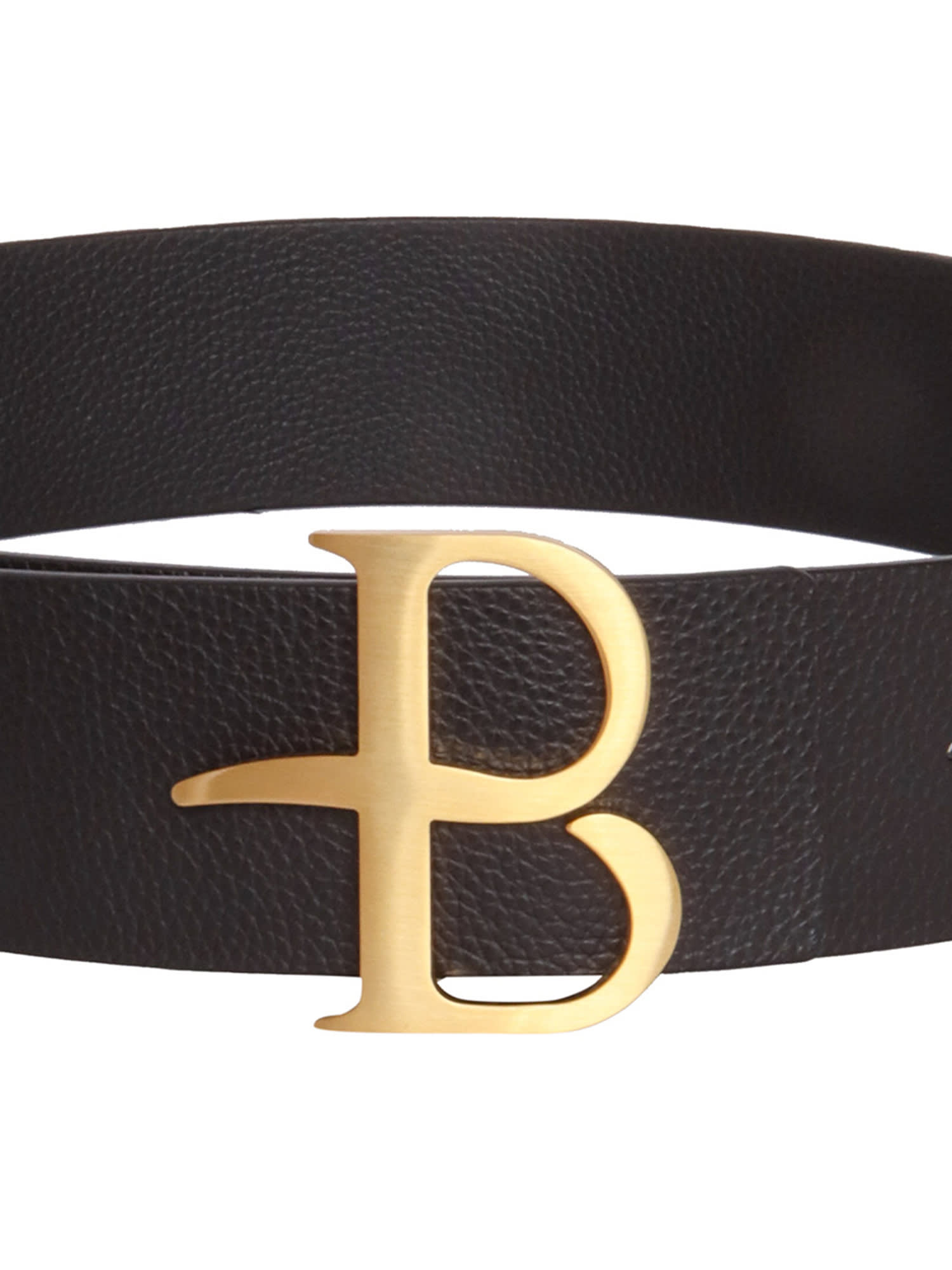 Shop Ballantyne Logo Buckle Belt In Brown