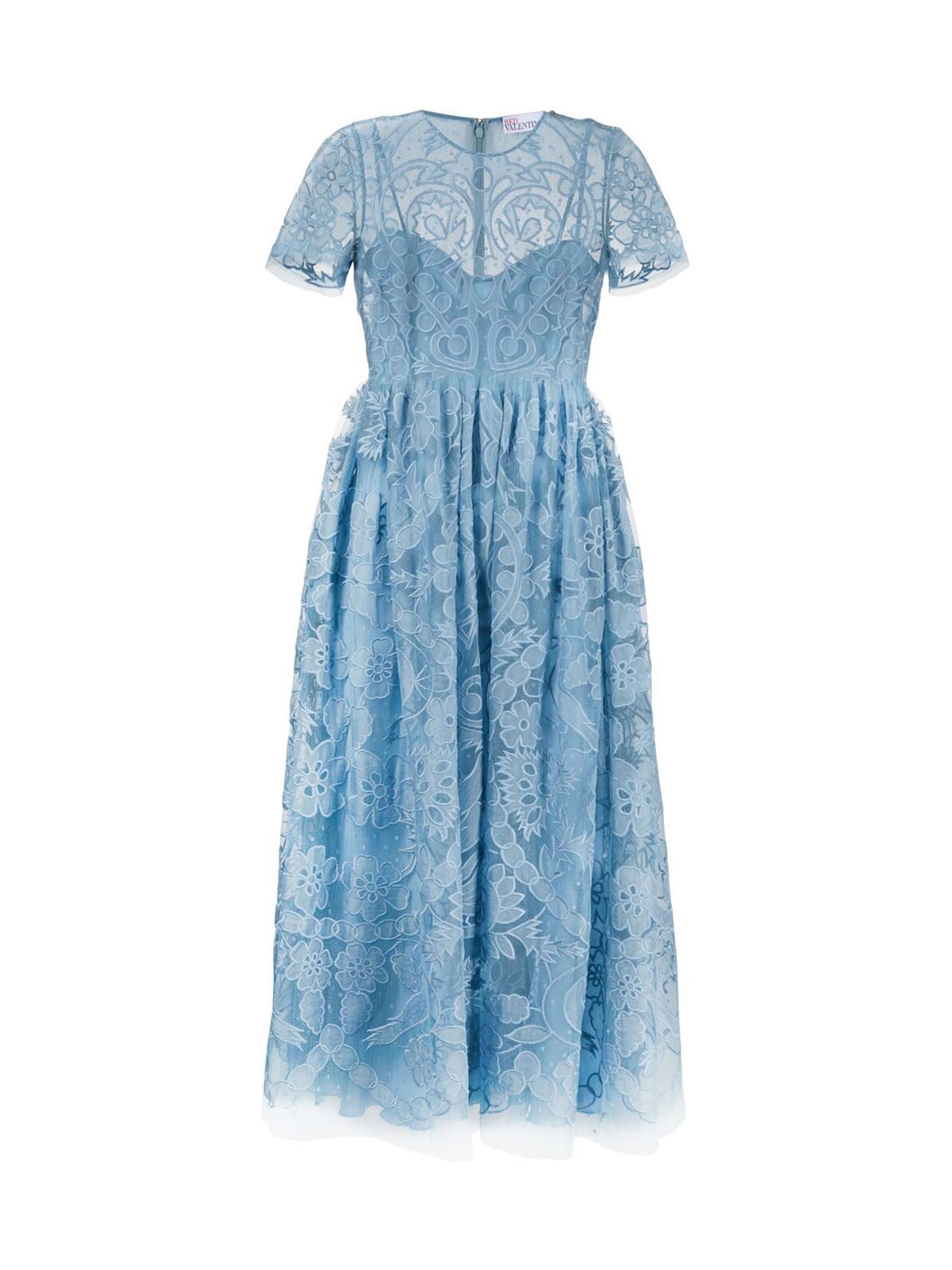 Photo of  RED Valentino Flowers Tulle Dress- shop RED Valentino Dresses online sales
