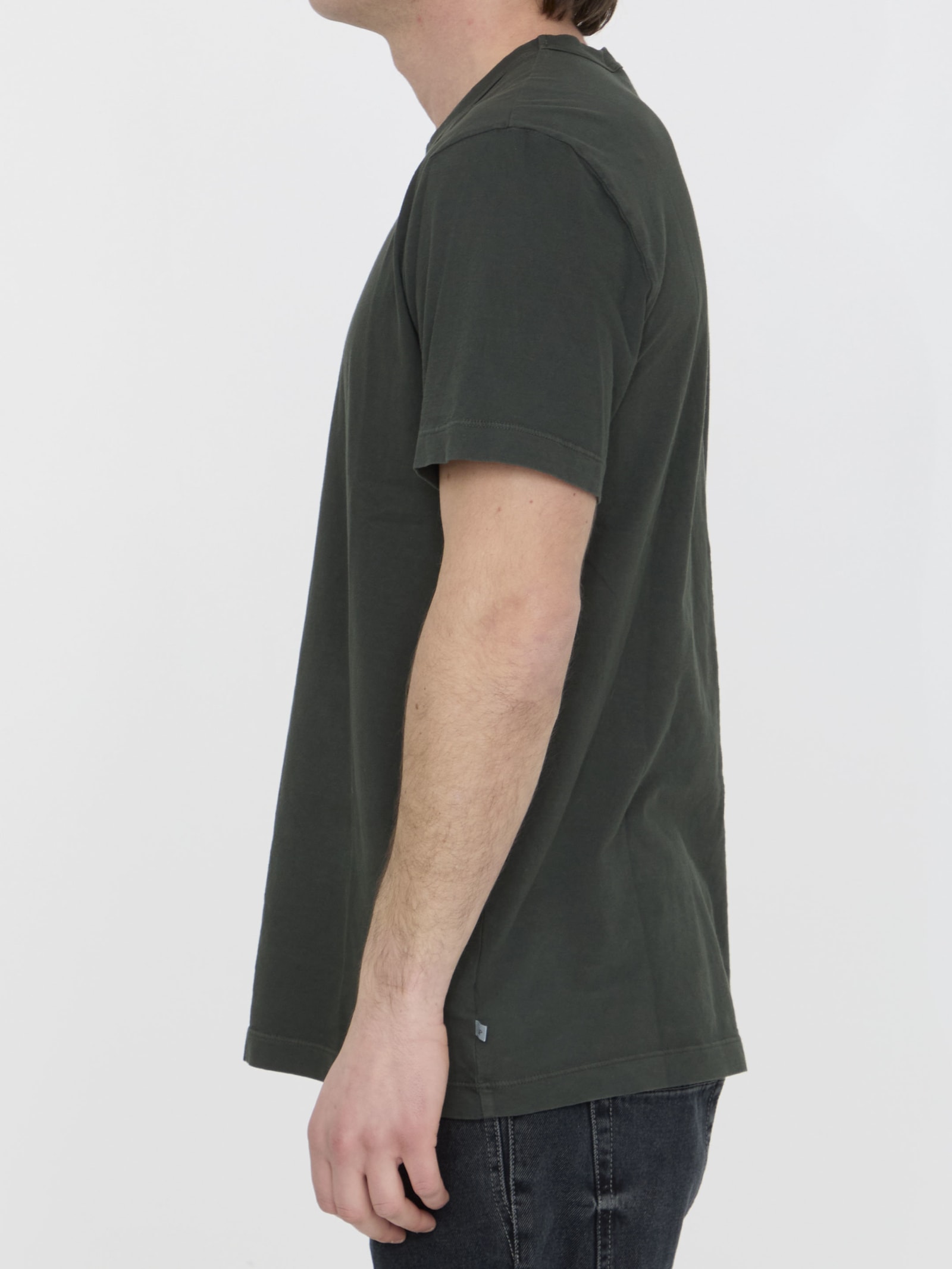 Shop James Perse Cotton T-shirt In Green
