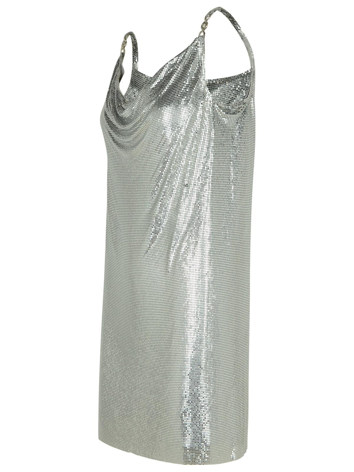 Shop Versace Silver Metal Dress