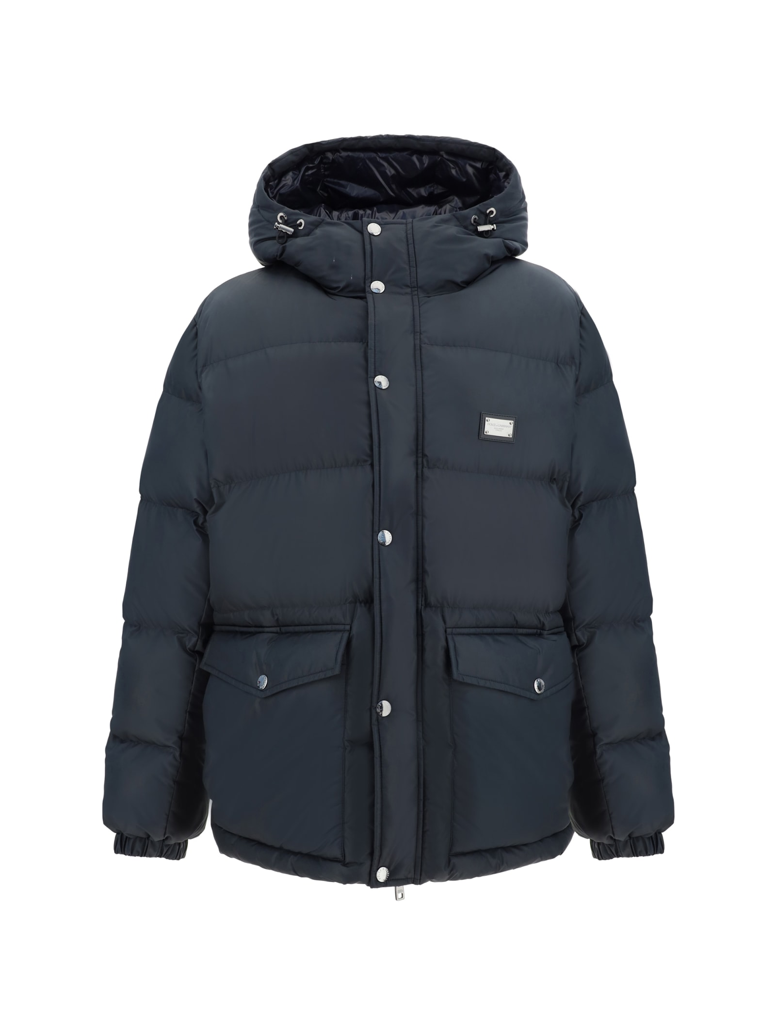 Shop Dolce & Gabbana Down Jacket In Nero