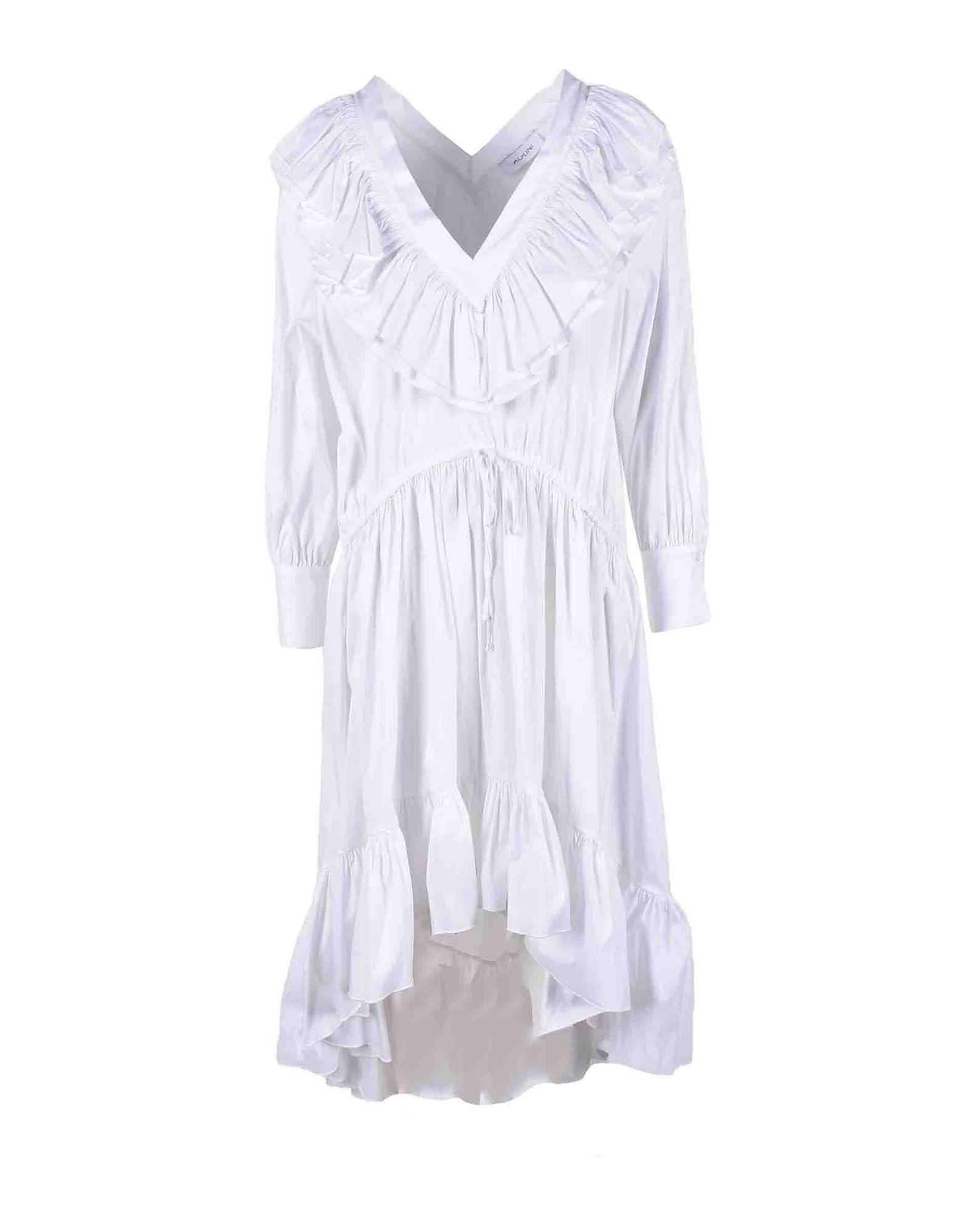 Aglini Womens White Dress
