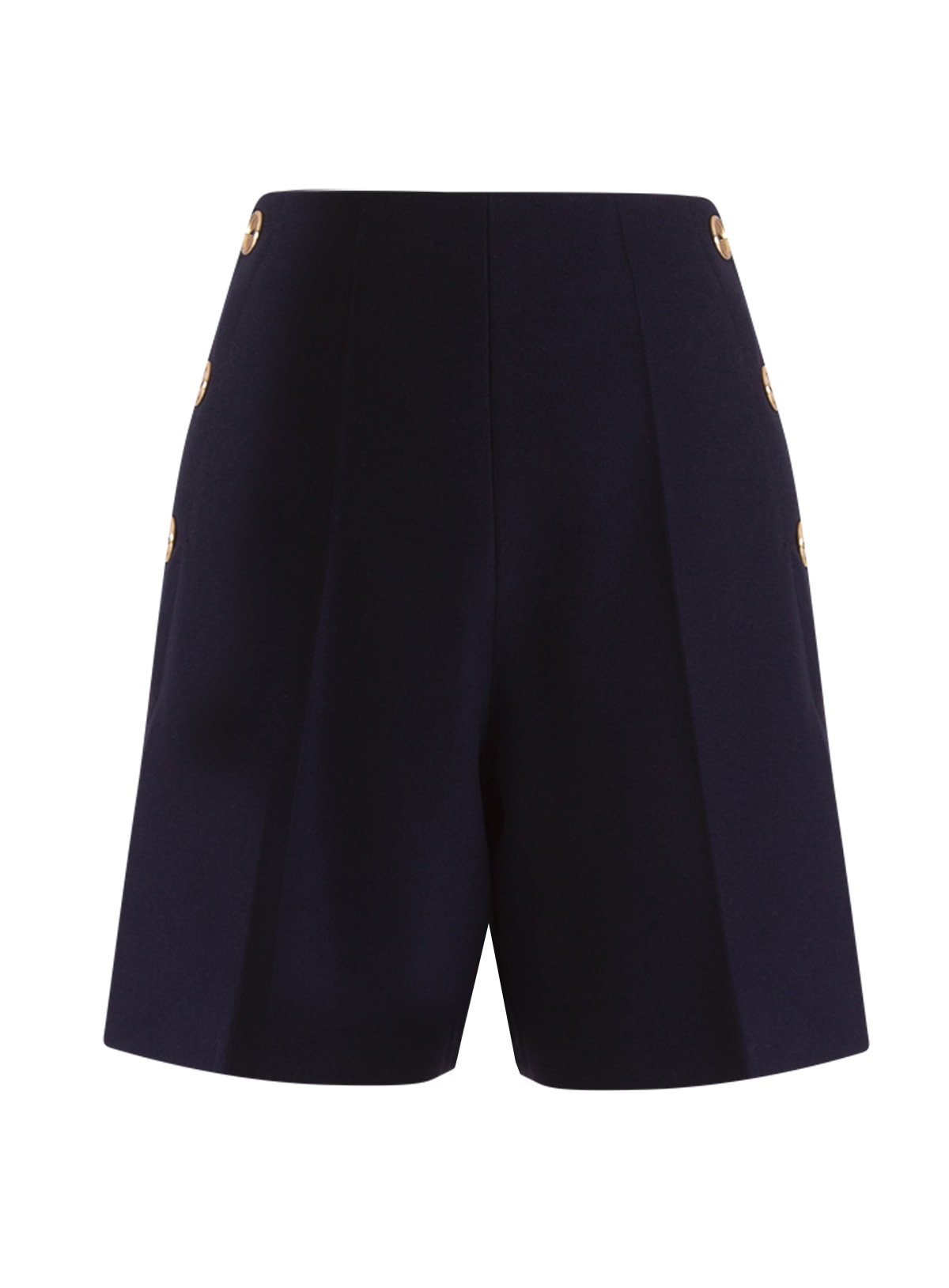 Patou High-waisted Side Button Shorts