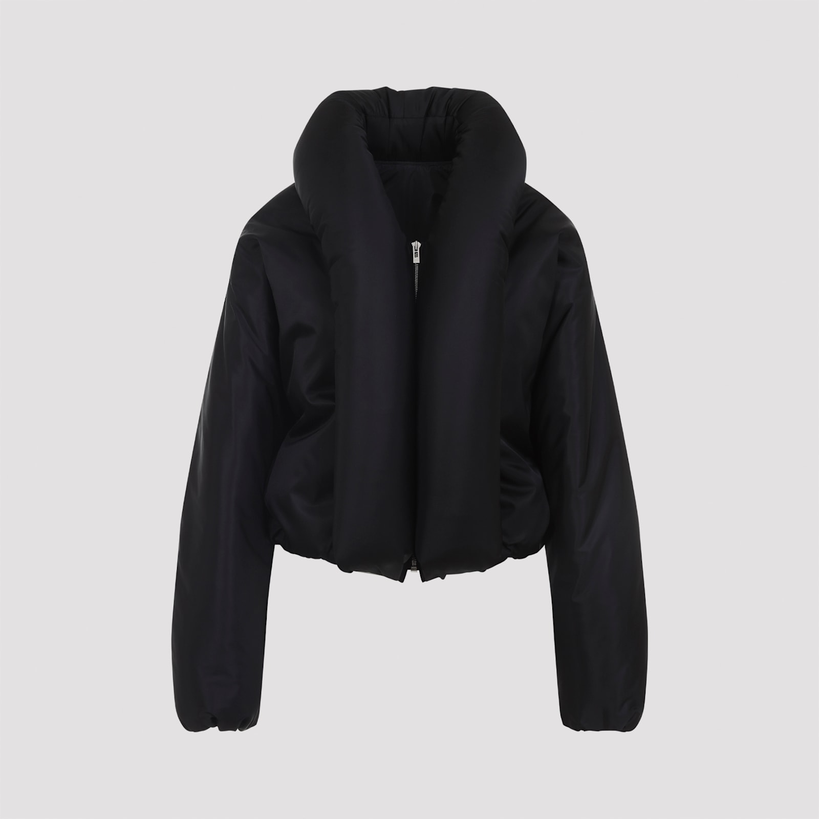 Alaïa Insulated Long Sleeve High Collar Jacket In Black