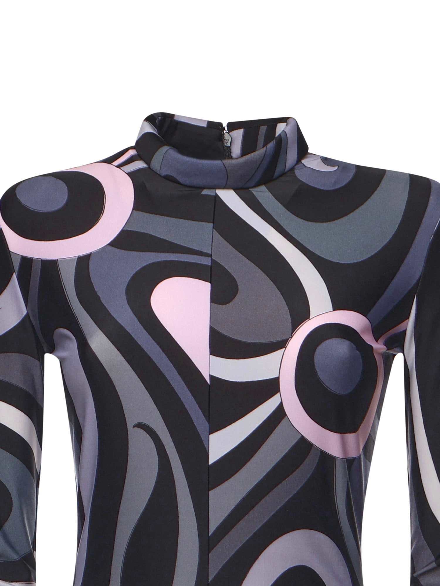Pucci High Neck Abstract-print Jumpsuit In Black