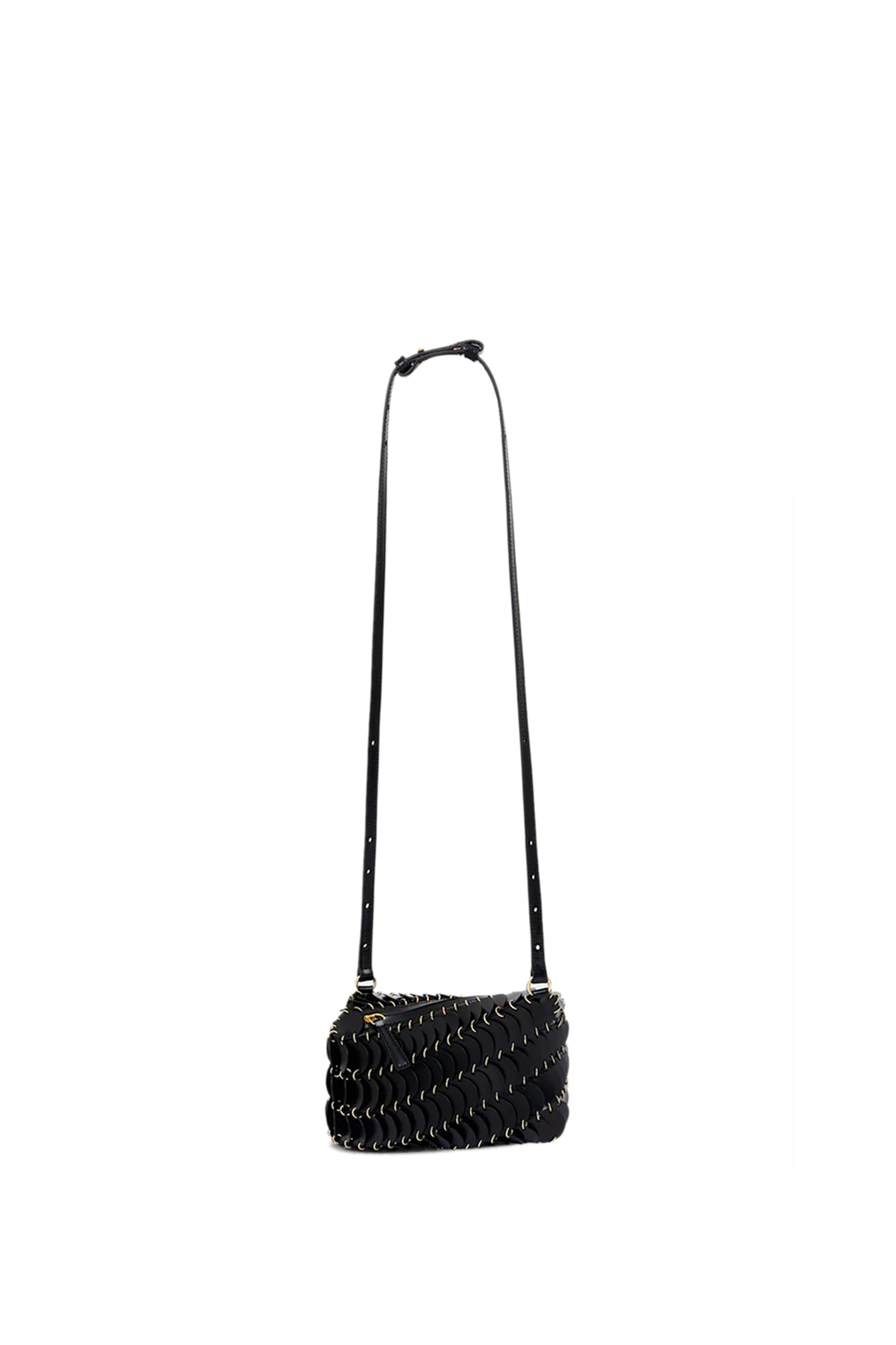 Shop Rabanne Shoulder Bag In Black