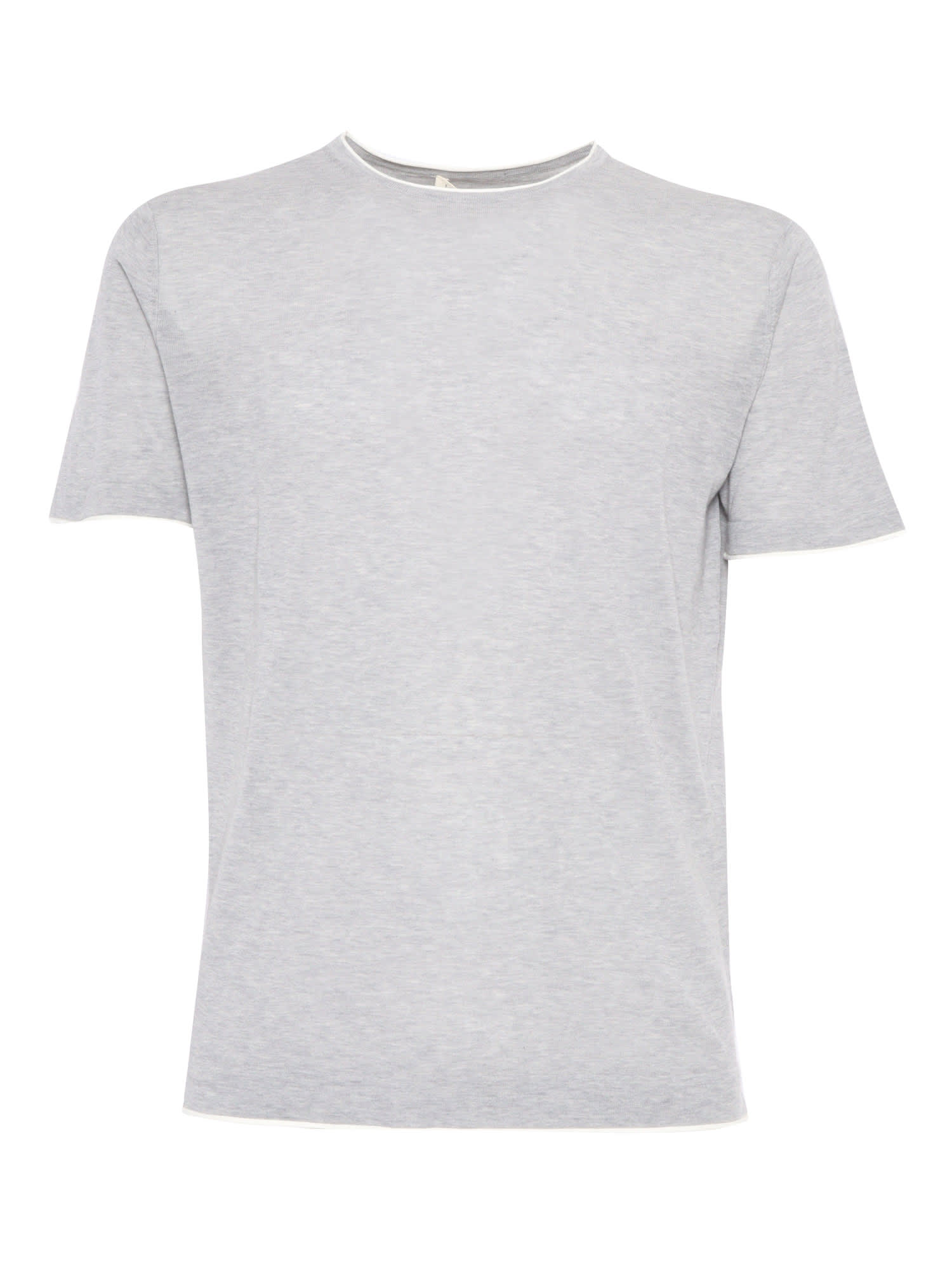 L. B.M. 1911 Gray Stretch Cotton T-shirt