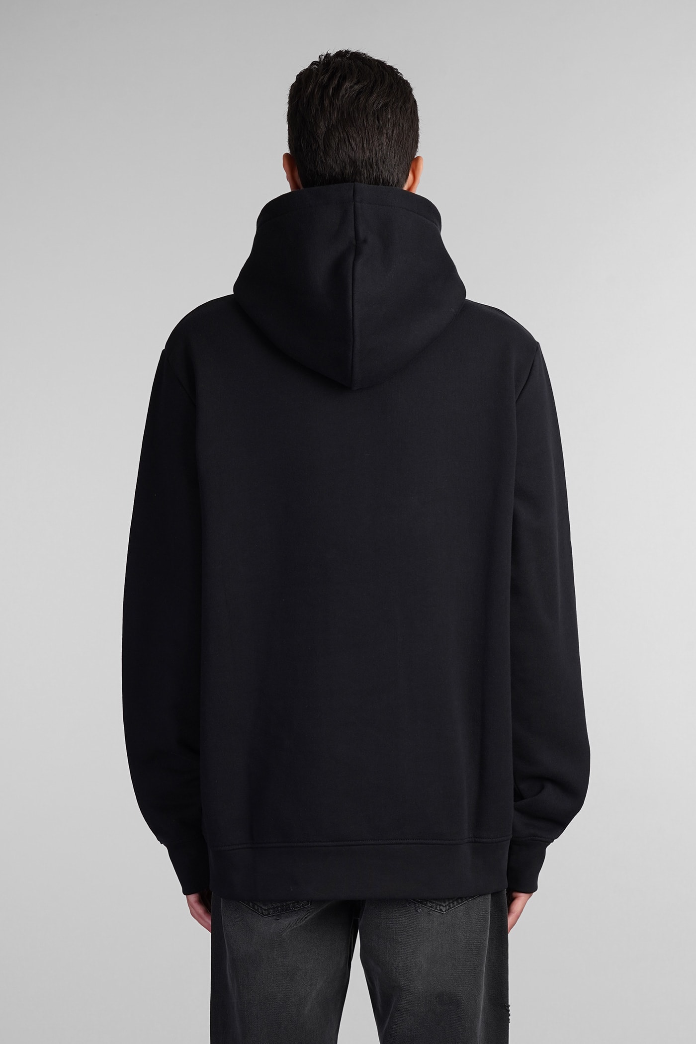 Shop Balmain Sweatshirt In Black Cotton