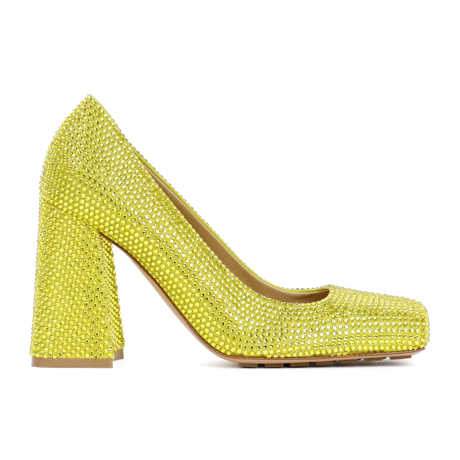 Shop Bottega Veneta Tower Pumps In Kiwi