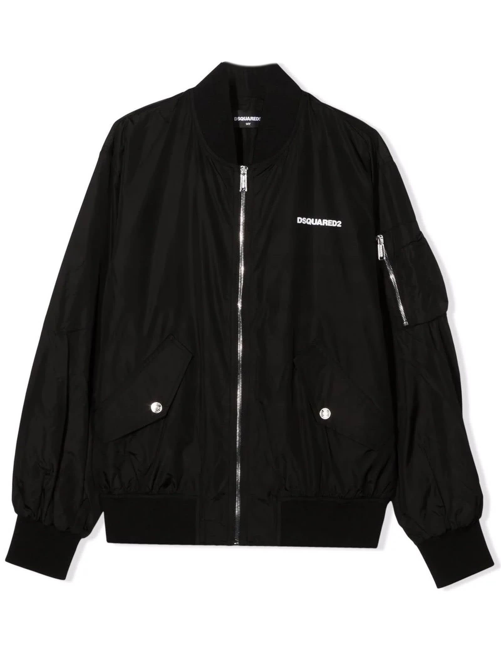 Dsquared2 Black Nylon Jacket