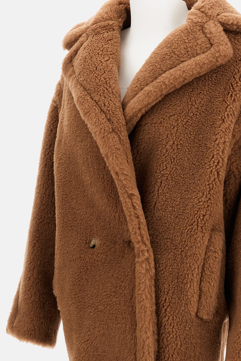 Max Mara Short Teddy Dramma In Brown