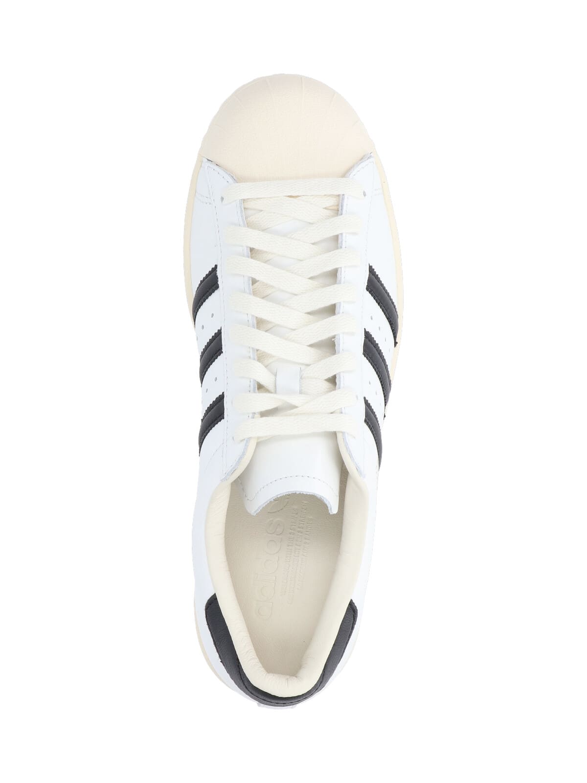 Adidas Originals Superstar Vintage Ostrich-effect Leather Sneakers In White