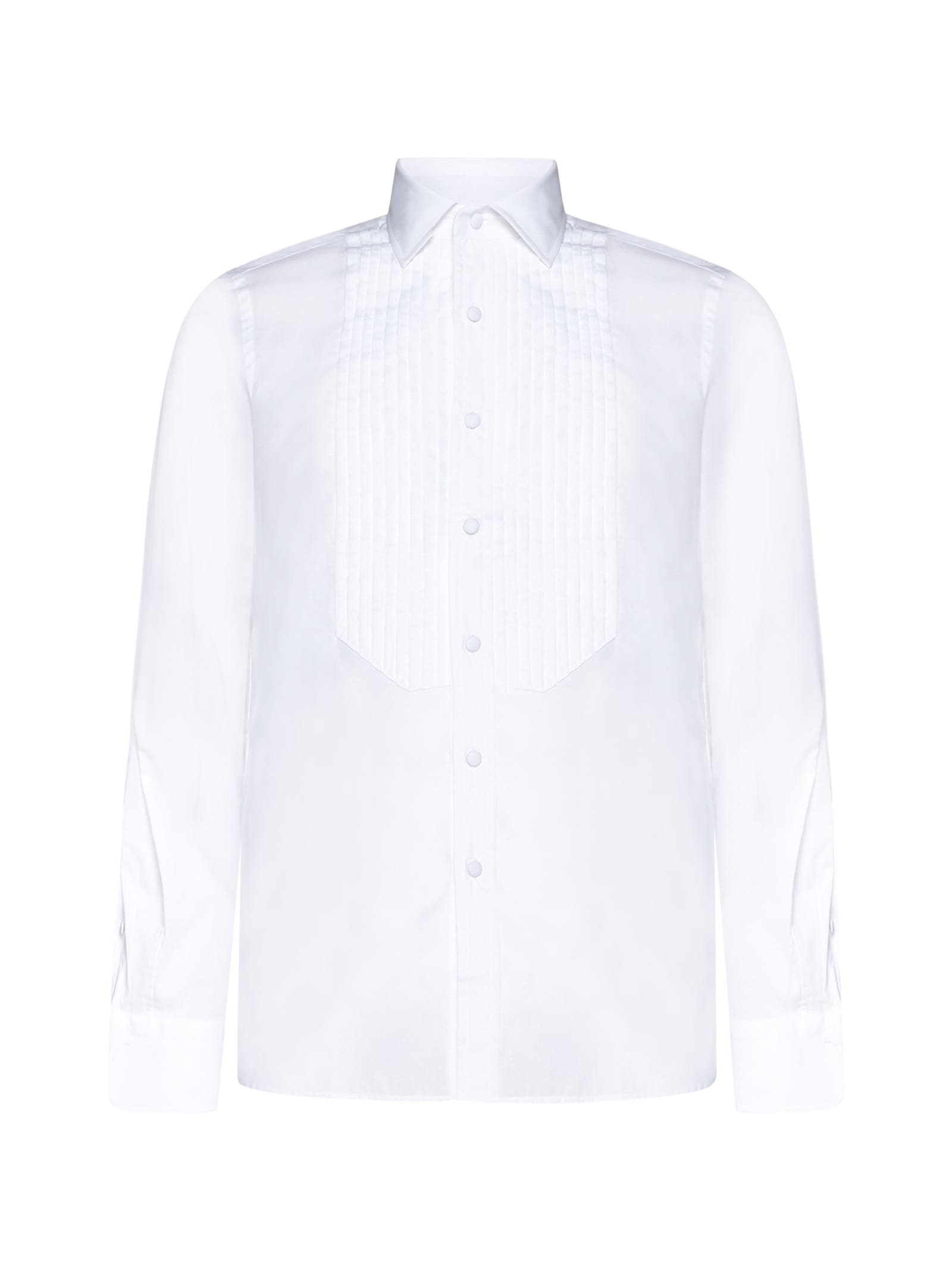 Shop Tagliatore Shirt In Cream