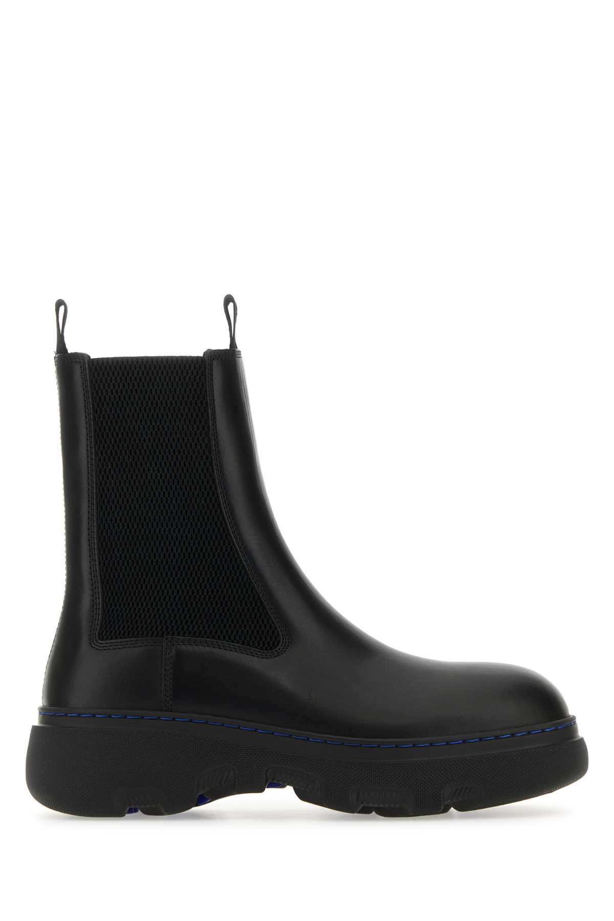 Shop Burberry Black Leather Chelsea Ankle Boots