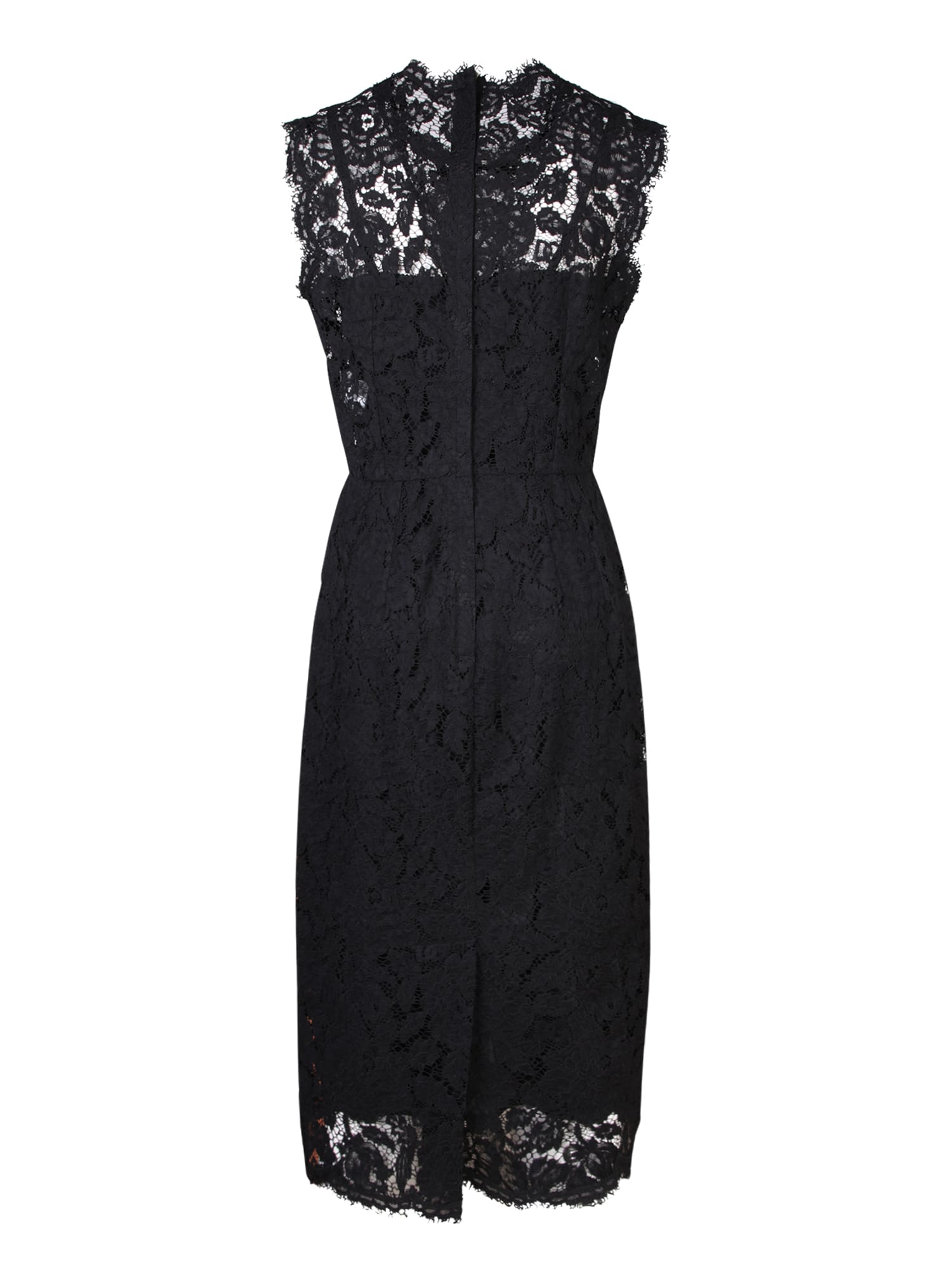 Shop Dolce & Gabbana Longuette Black Dress
