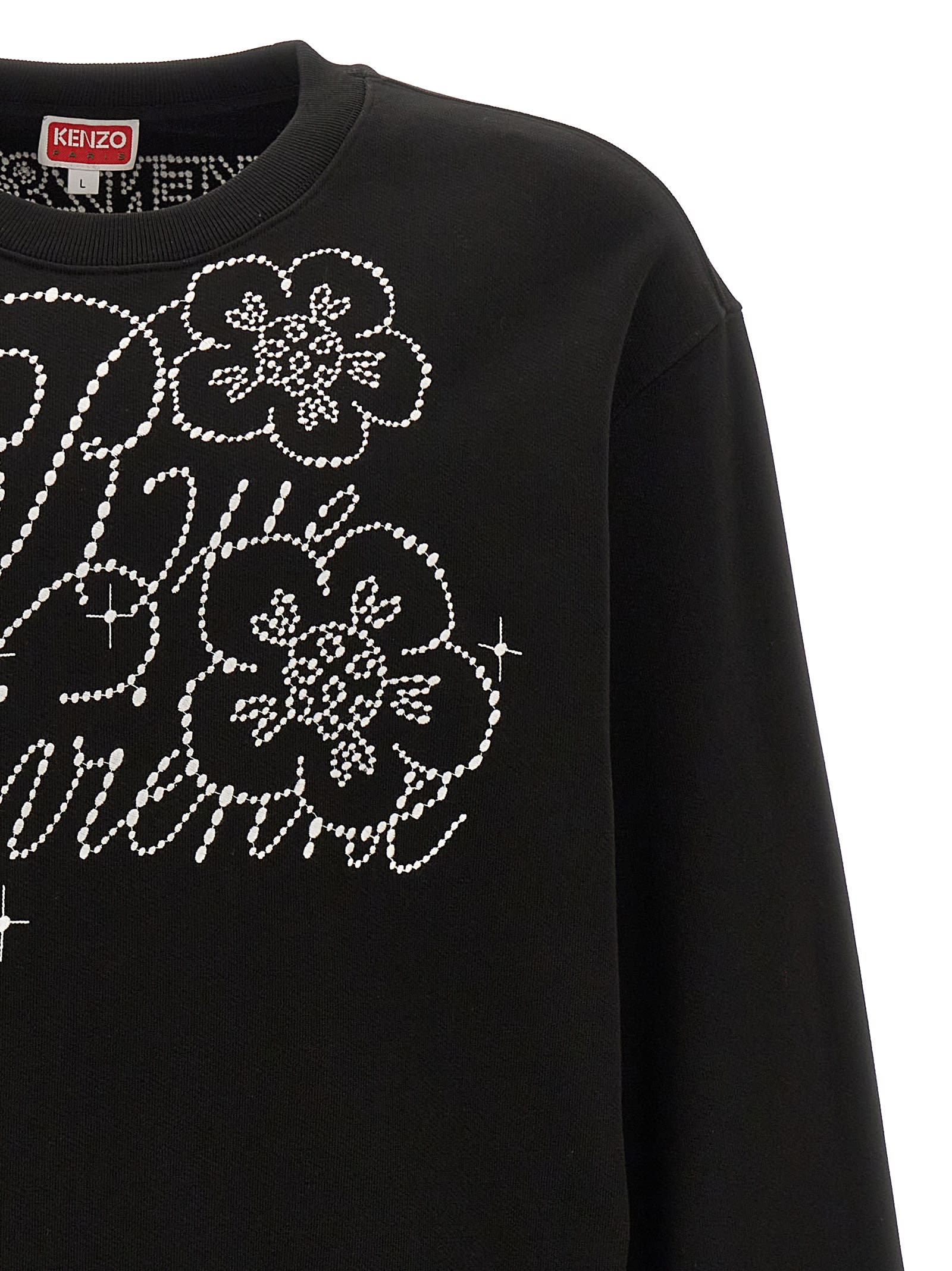 Shop Kenzo Constellation Sweatshirt In Black