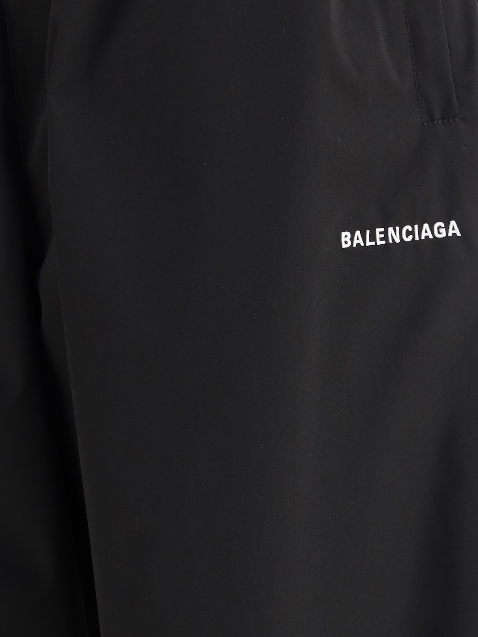 Balenciaga Relaxed Fit Black Wide-leg Trousers In Black