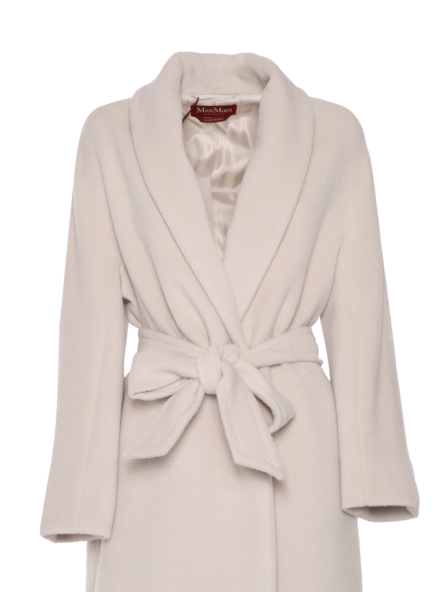 Shop Max Mara Usa Beige Coat