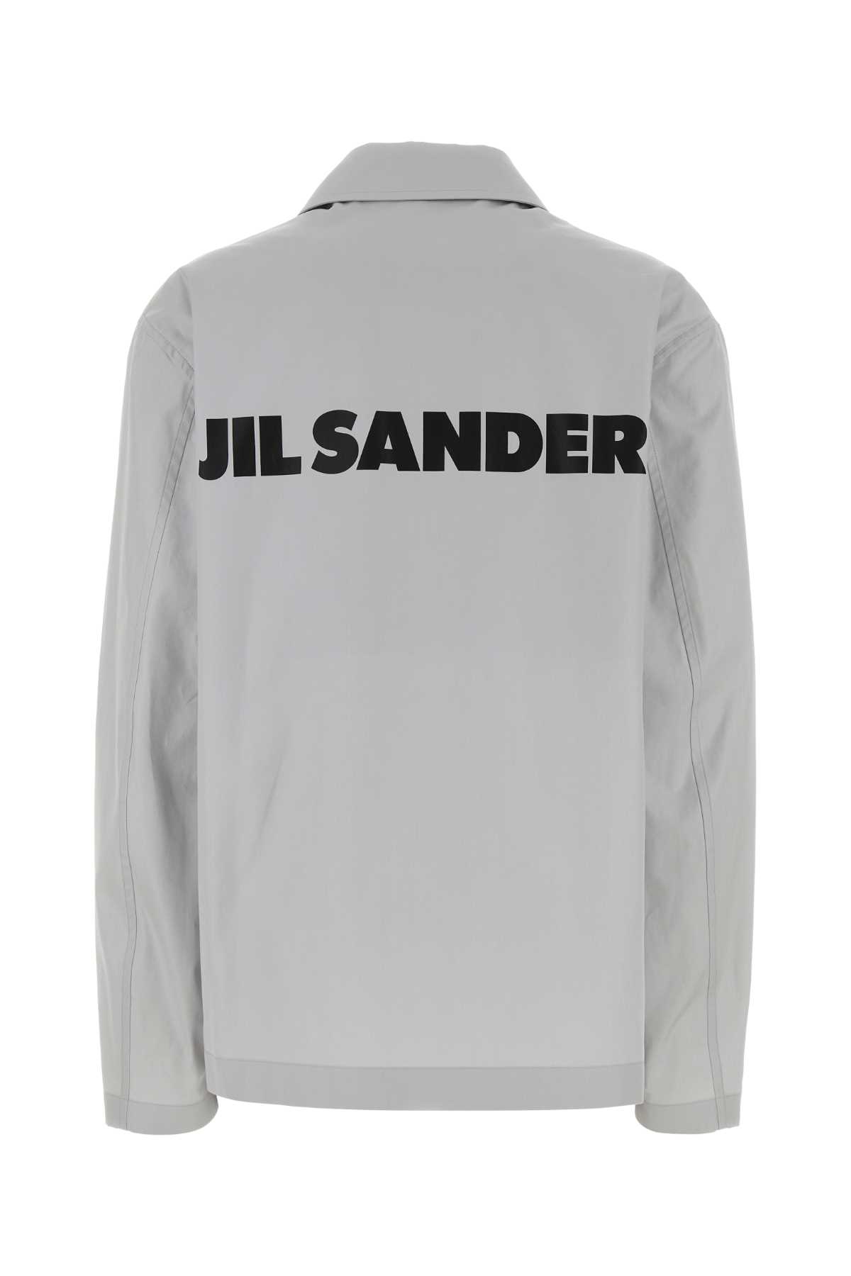 Jil Sander Taffeta Jacket With Long Sleeves And Pockets In Gold