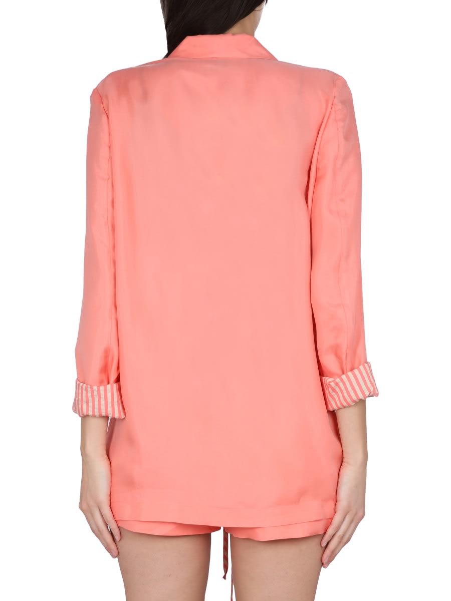 Alysi Twill Jacket In Pink