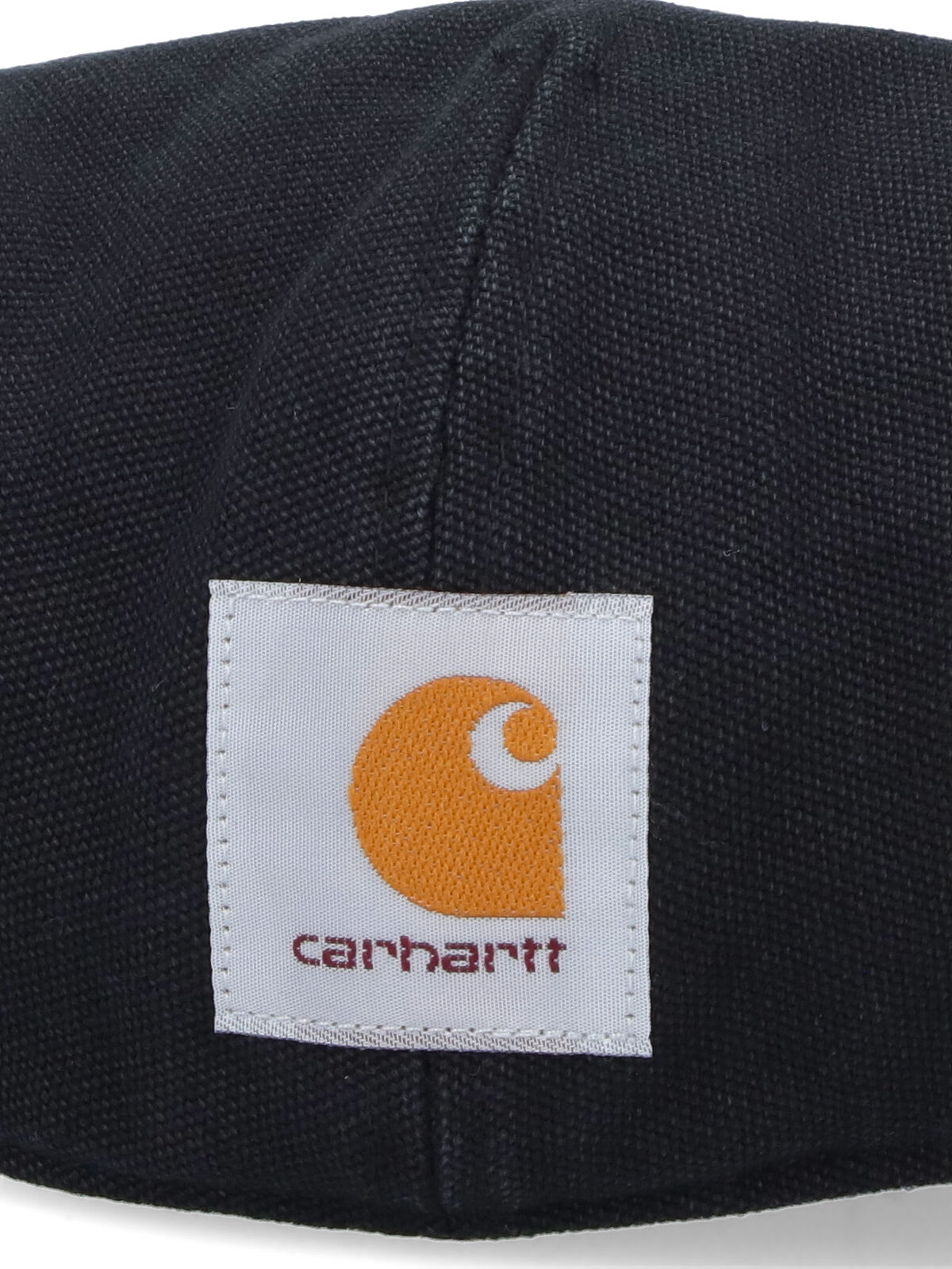 Carhartt Webster Logo-patch Baker Boy Hat In Black