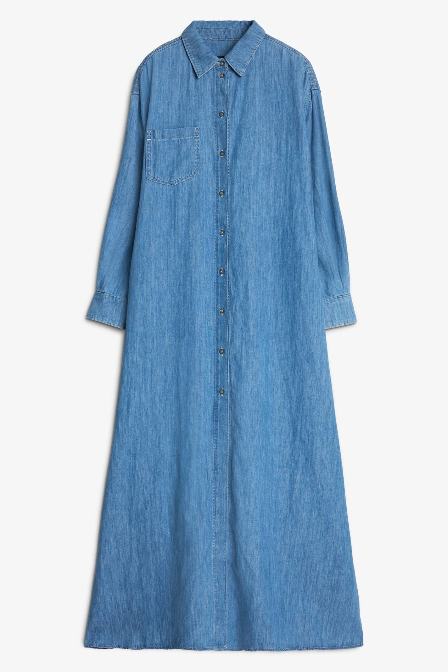 7 For All Mankind Maxi Shirt Dress Icy