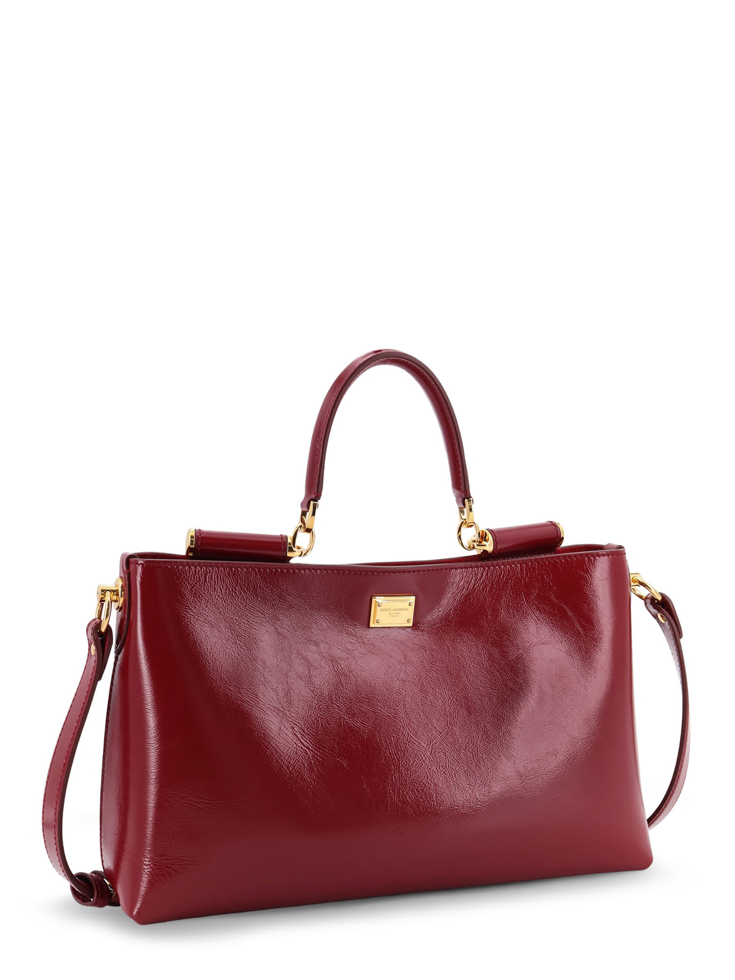 Dolce & Gabbana Women Leather Crossbody Bag In Red