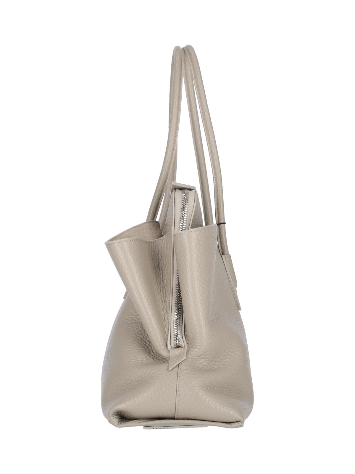 Attico Beige La Passeggiata Medium Shoulder Bag In White