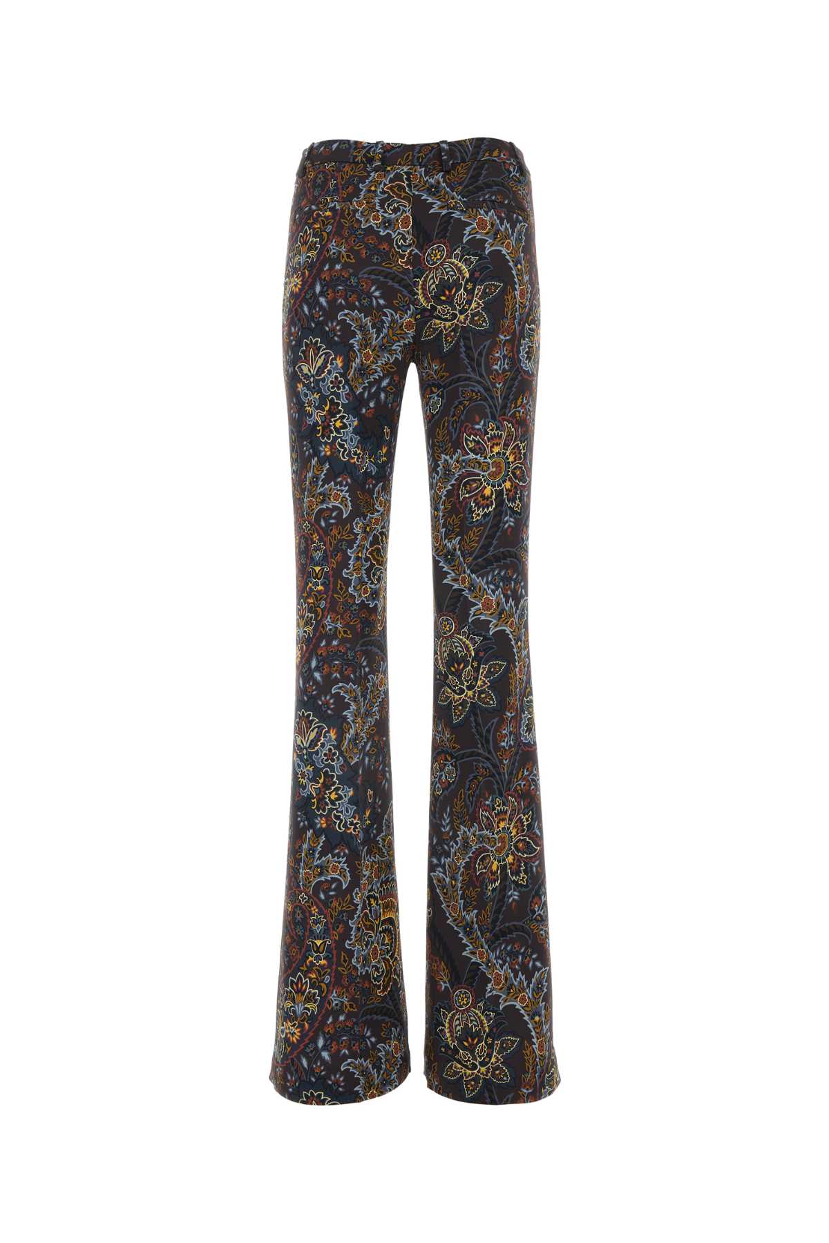 Shop Etro Printed Stretch Viscose Pant In X0810