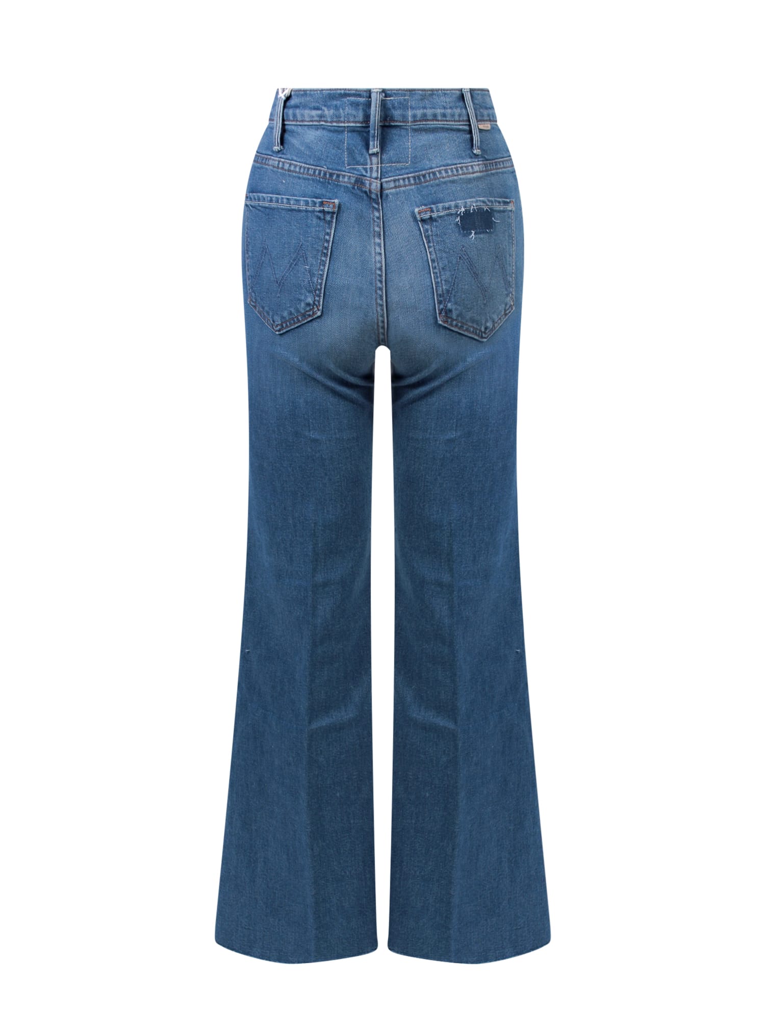 Shop Mother Jeans In Pft Blue