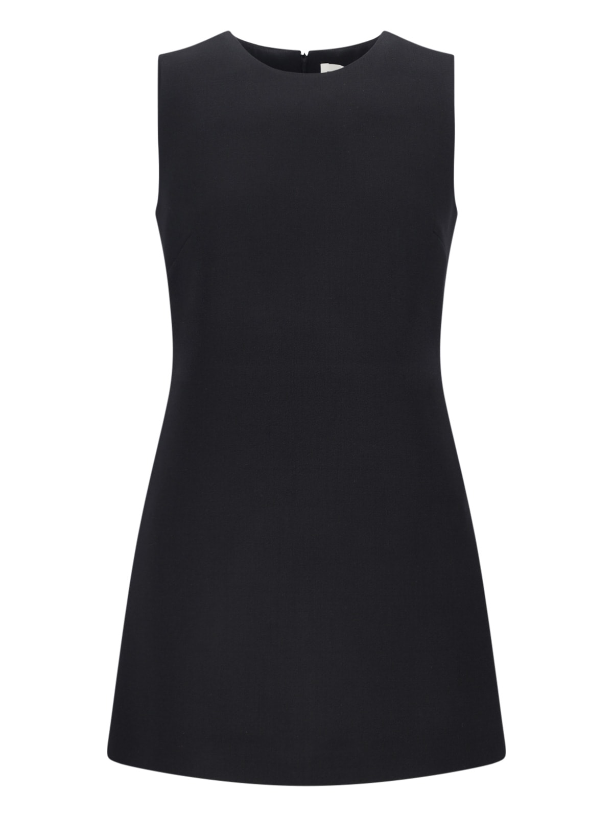 Shop P.a.r.o.s.h Flared Mini Dress In Nero