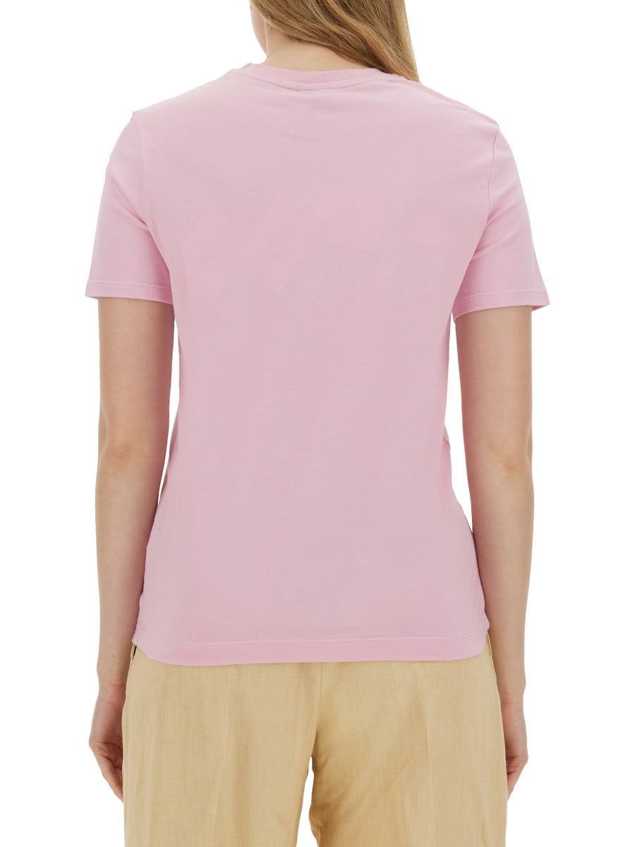 Shop Ps By Paul Smith T-shirt With Logo Patch In Pink