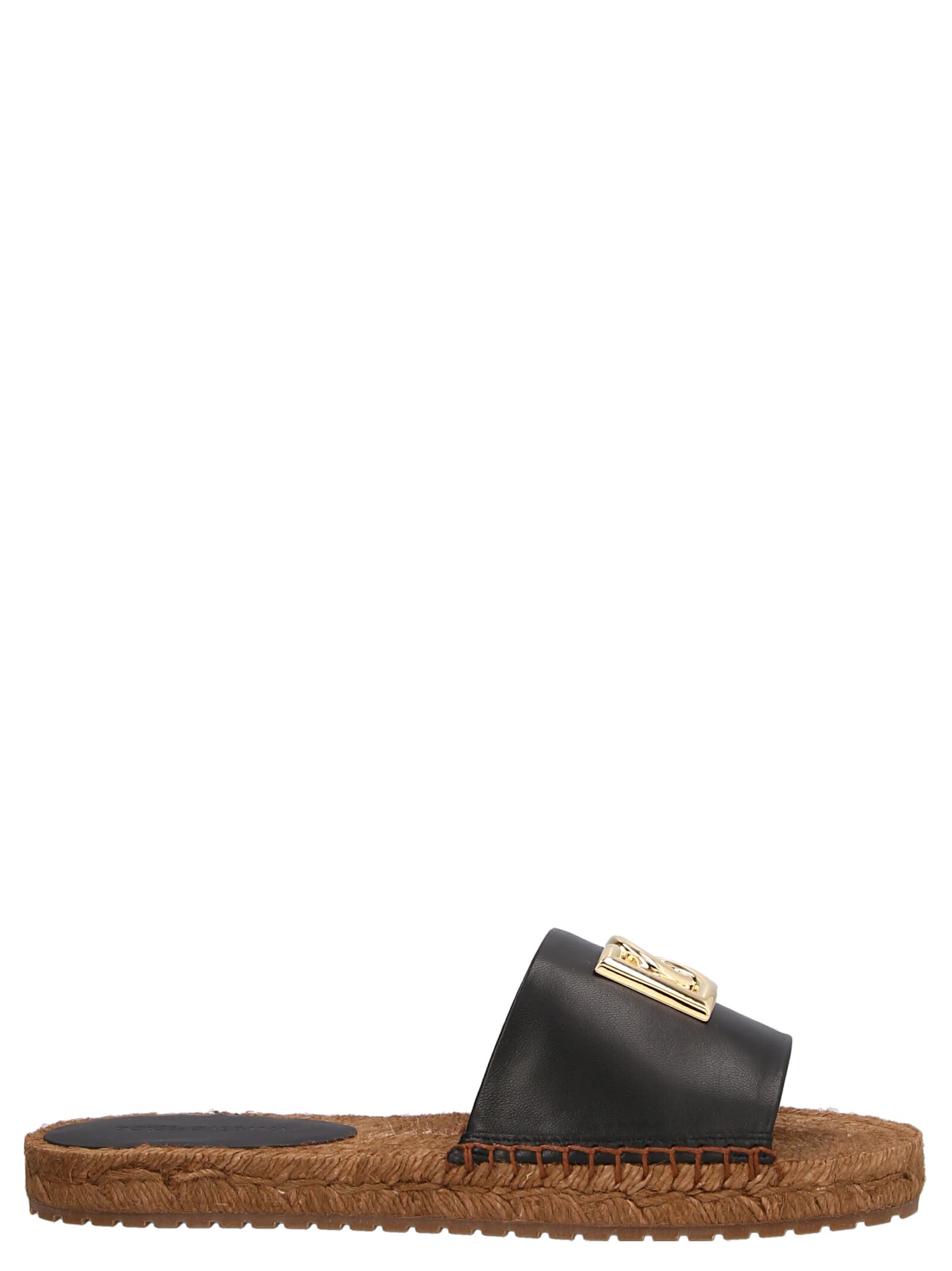 Shop Dolce & Gabbana Espadrilles Sandals In Black